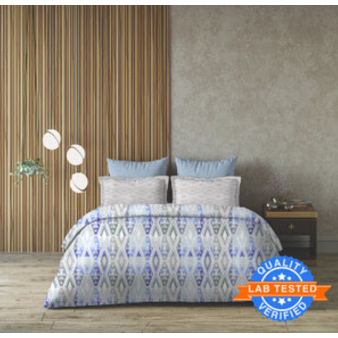 Arvind 144 TC Cotton King Bedsheet (21057-02)