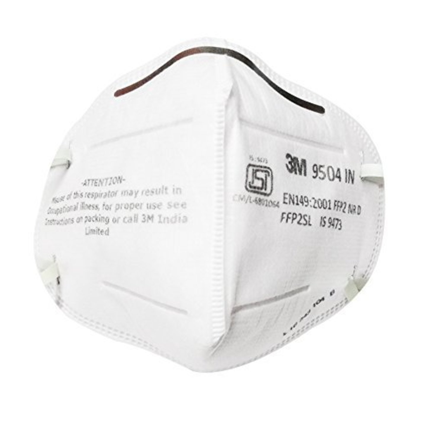 3M 9504 IN Particulare Respirator Mask White
