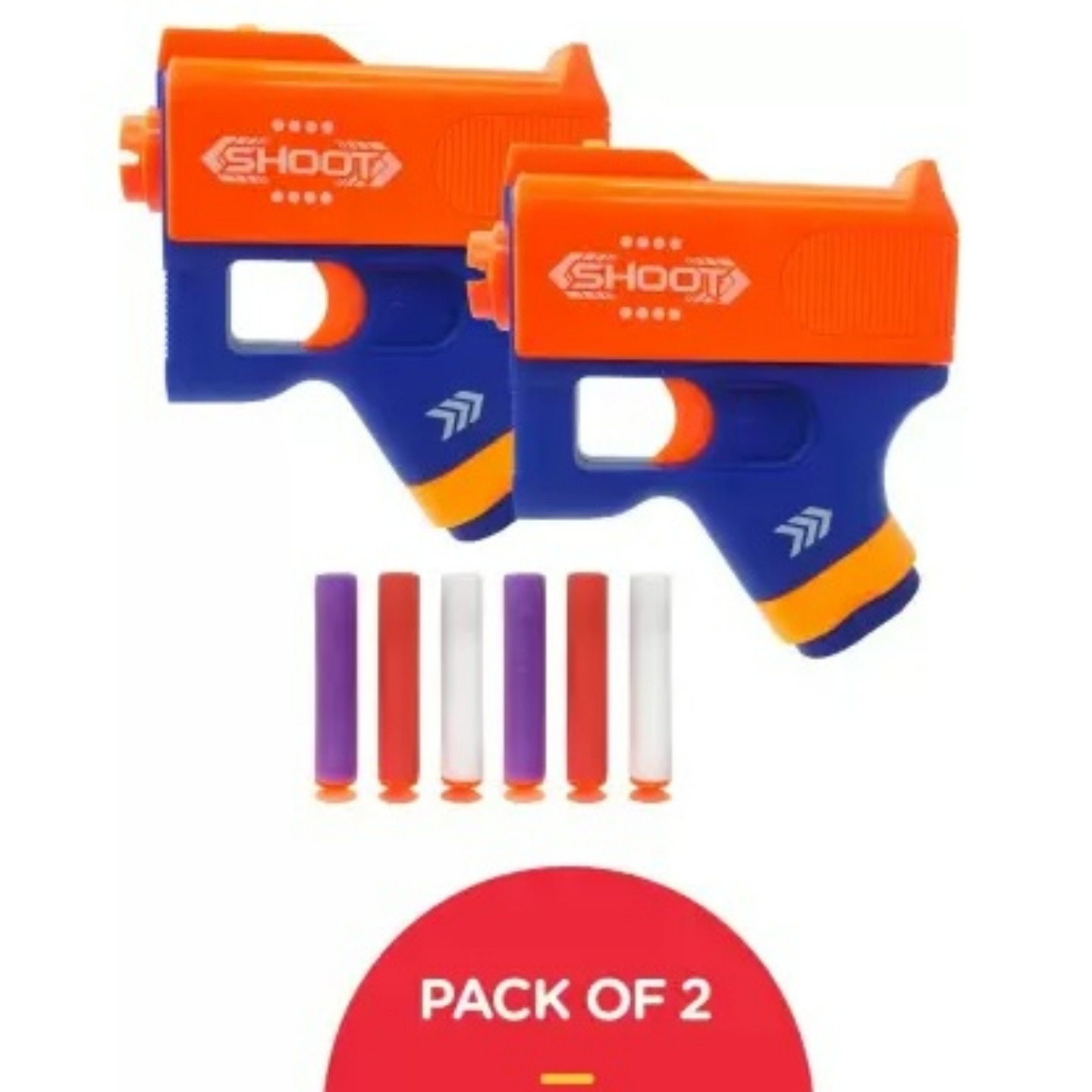 Mini Soft Blaster Shooting Gun for kids (Pack of 2)