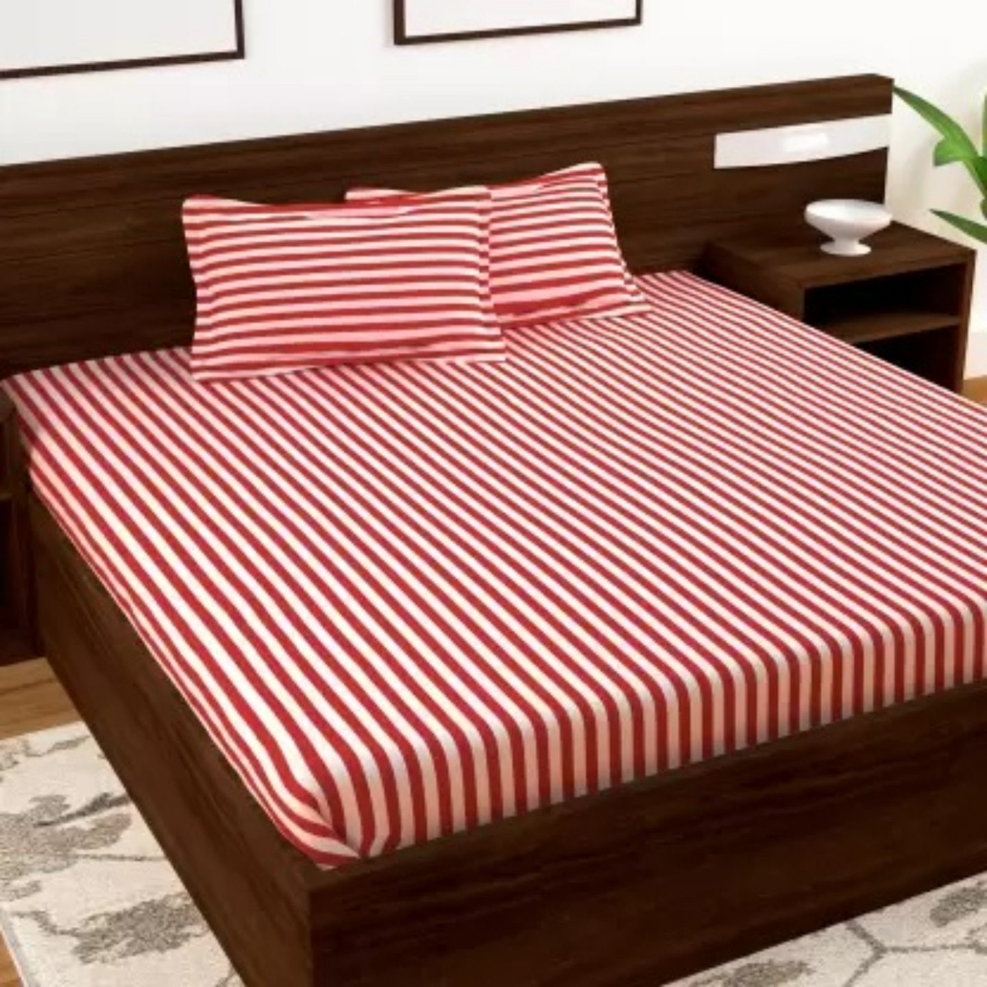Story@home 152 TC Cotton Double Bedsheet