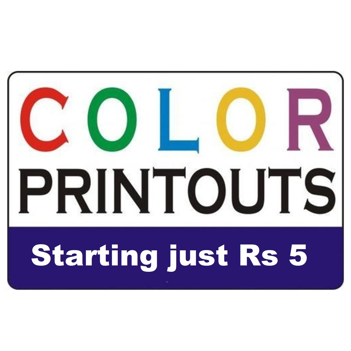 Color Printouts starting just Rs 5