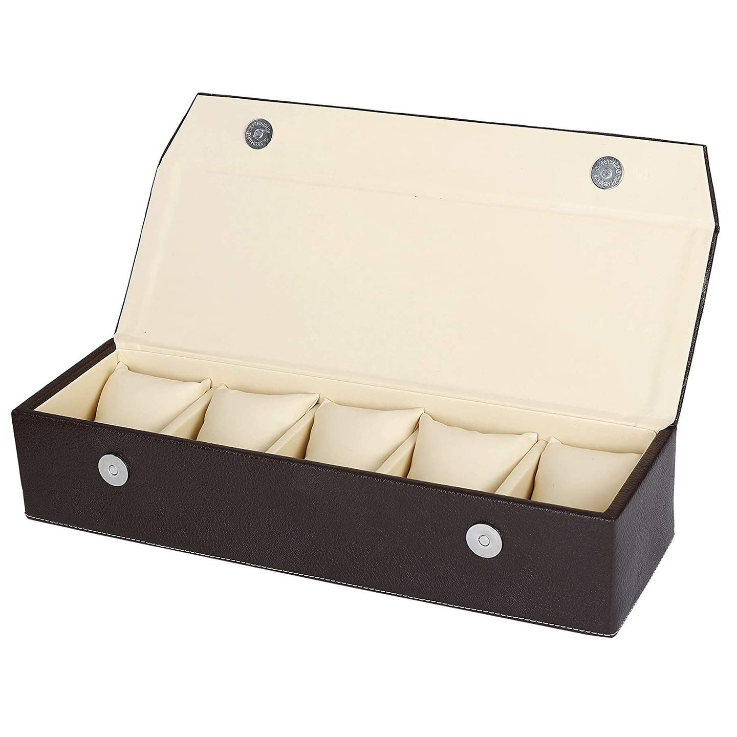 Hard Craft Leatherette Watch Box for 5 Watches