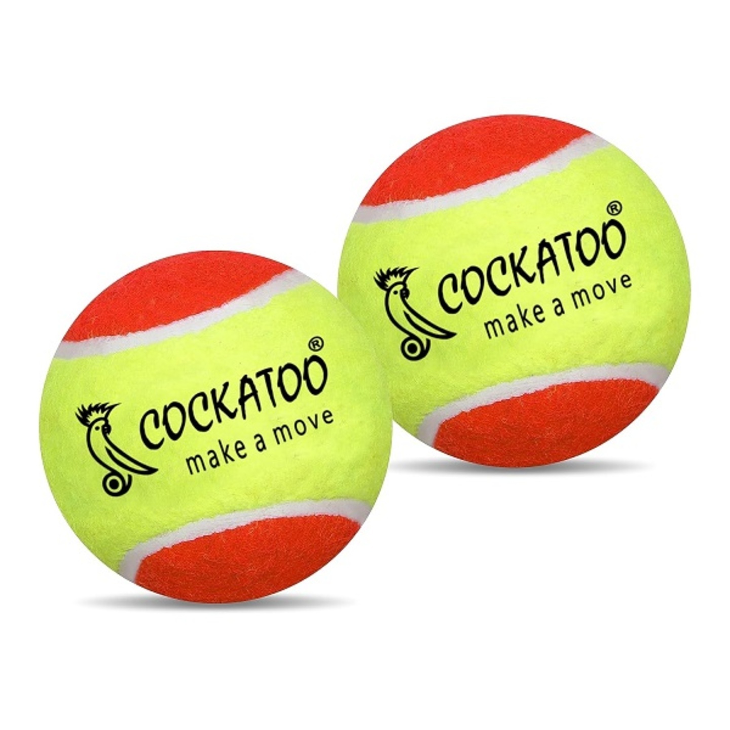 Cockatoo Light Weight Cricket Tennis Balls Pack of 2