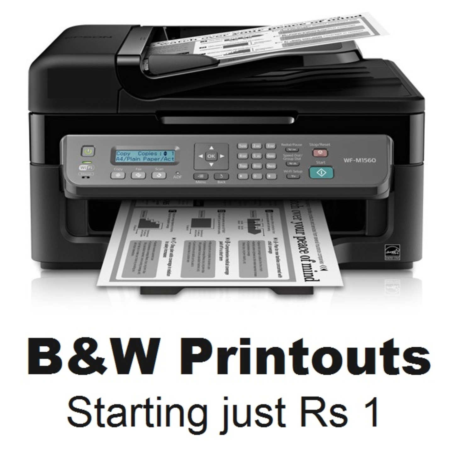 B&W Printouts starting just Rs 1