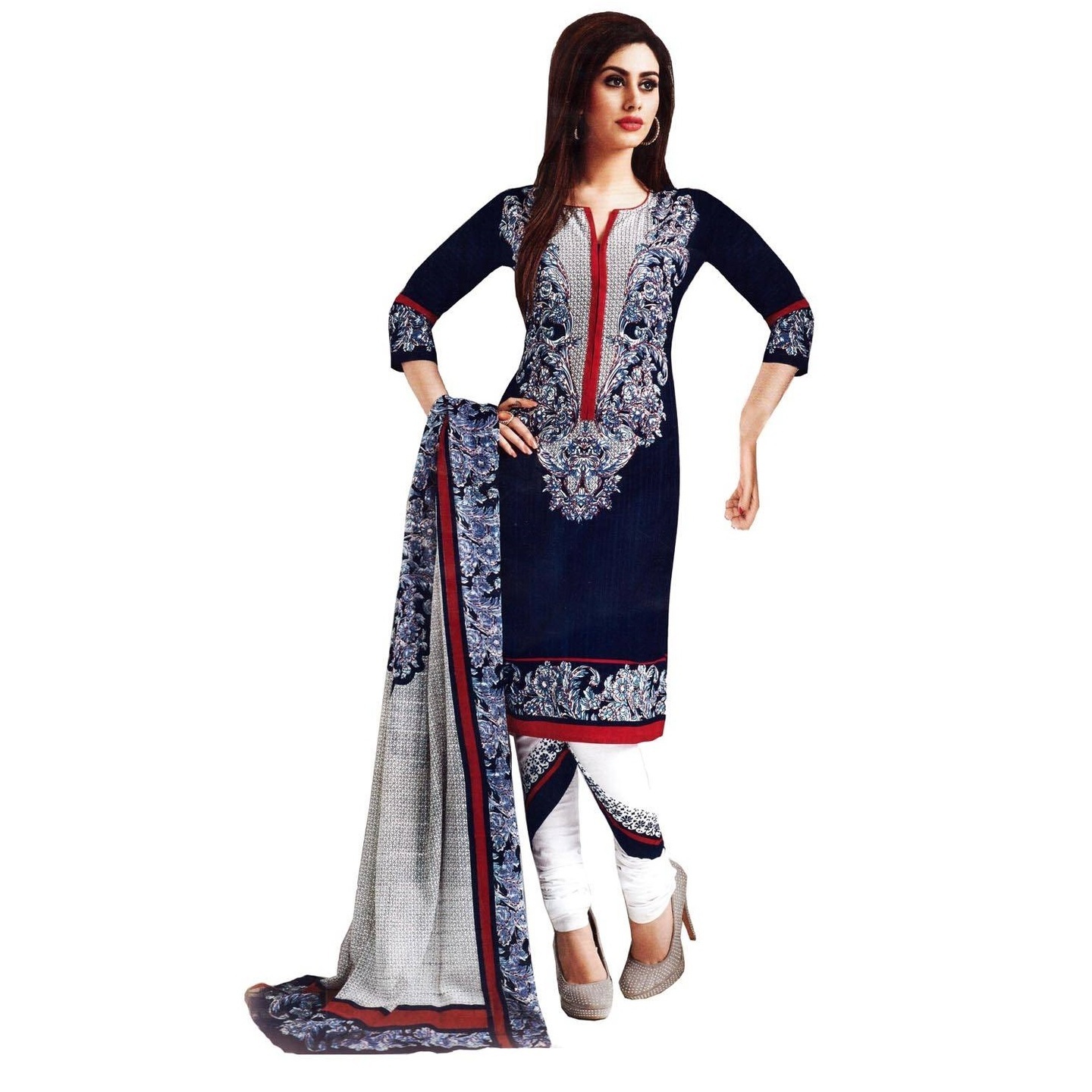 Kalakruti 3 piece un-stitched women - Up to Extra 35% discount