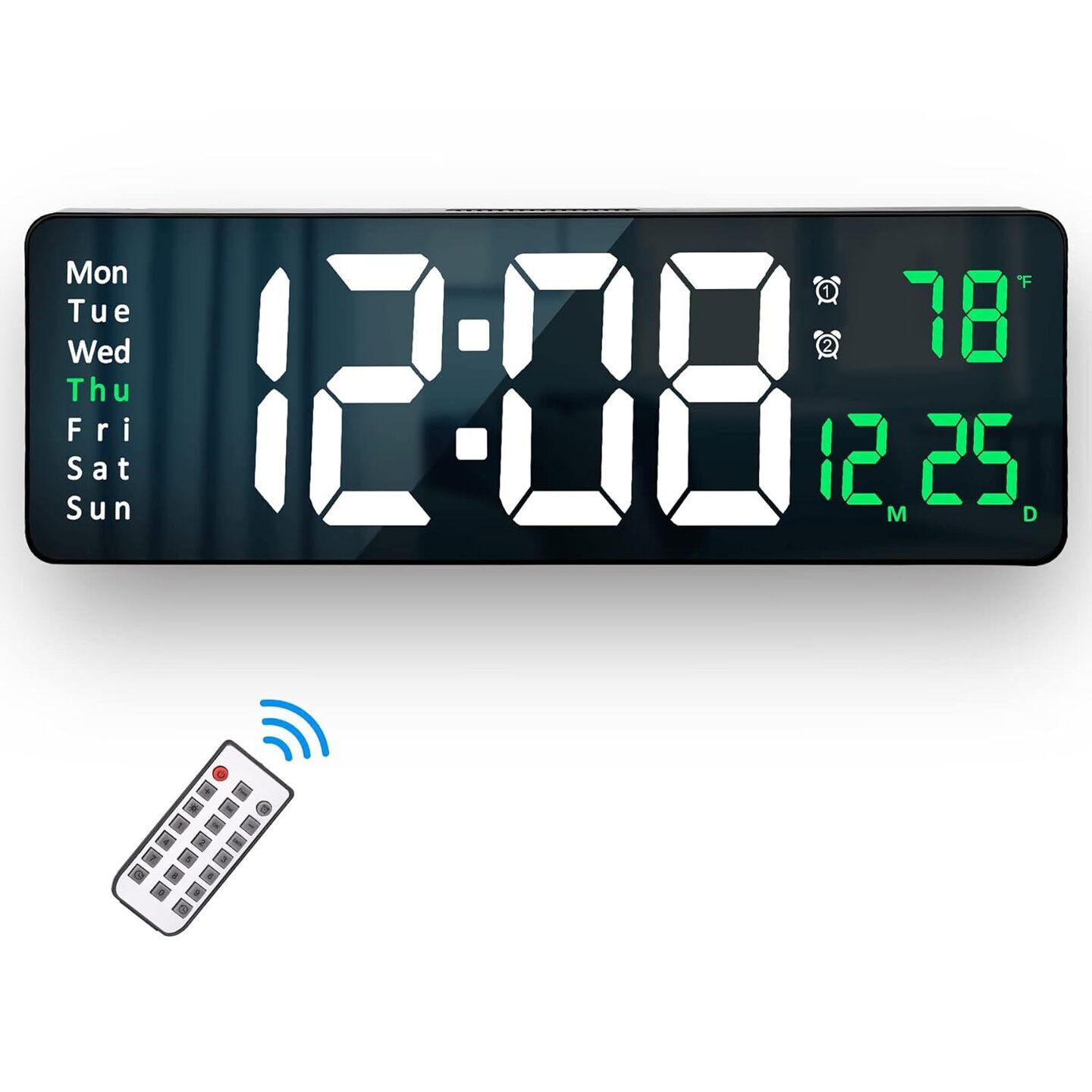 SM-601 16.2 Large Digital Display LED Wall Clock with Remote