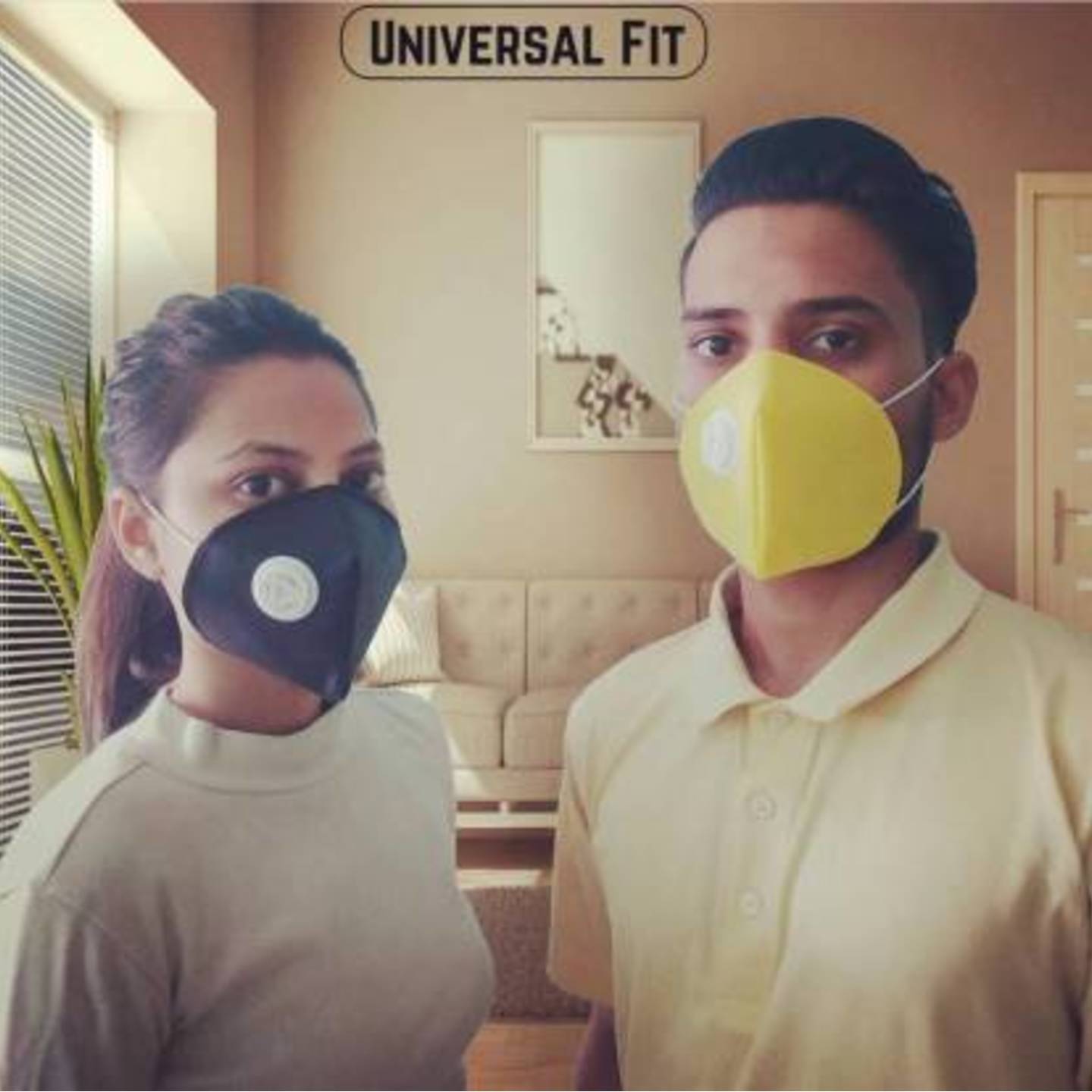 Universal Fit KN-95 Mask with air filter