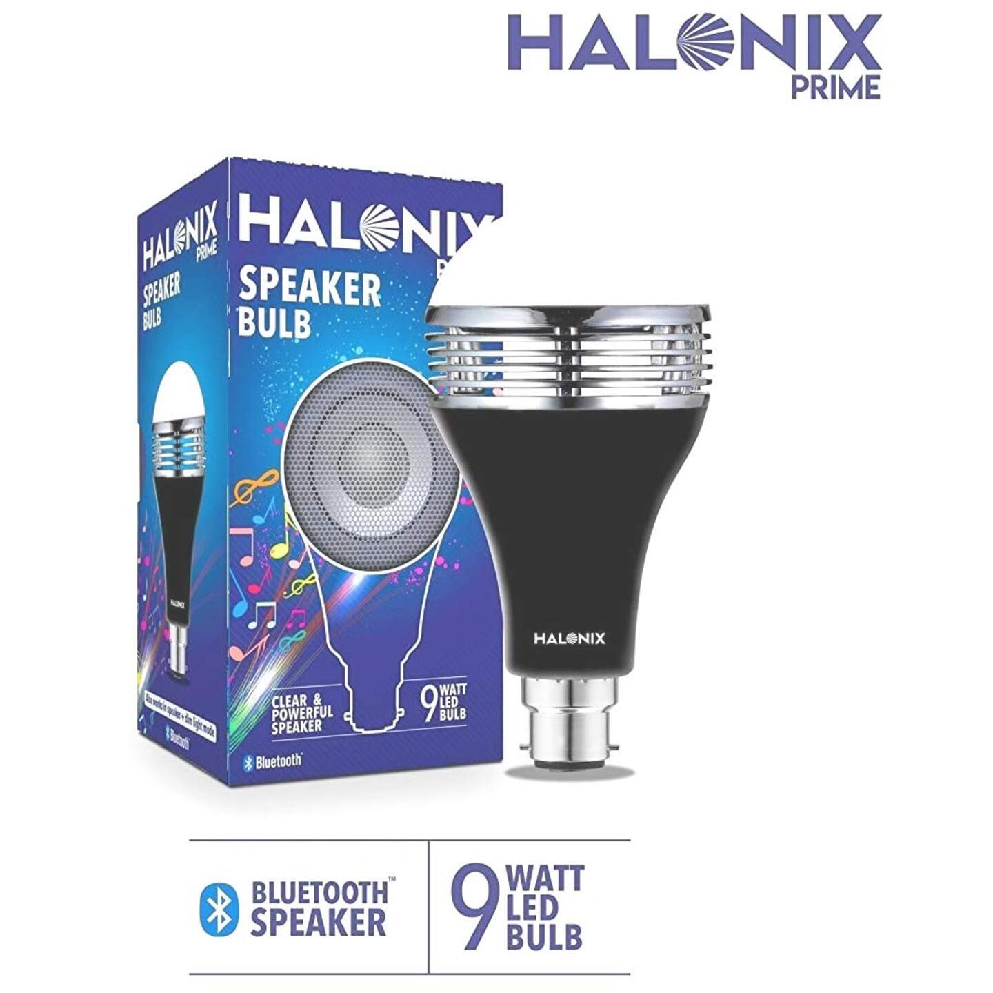 Halonix B22D 9 Watts Led Bluetooth Speaker Music Bulb White&Yellow Light