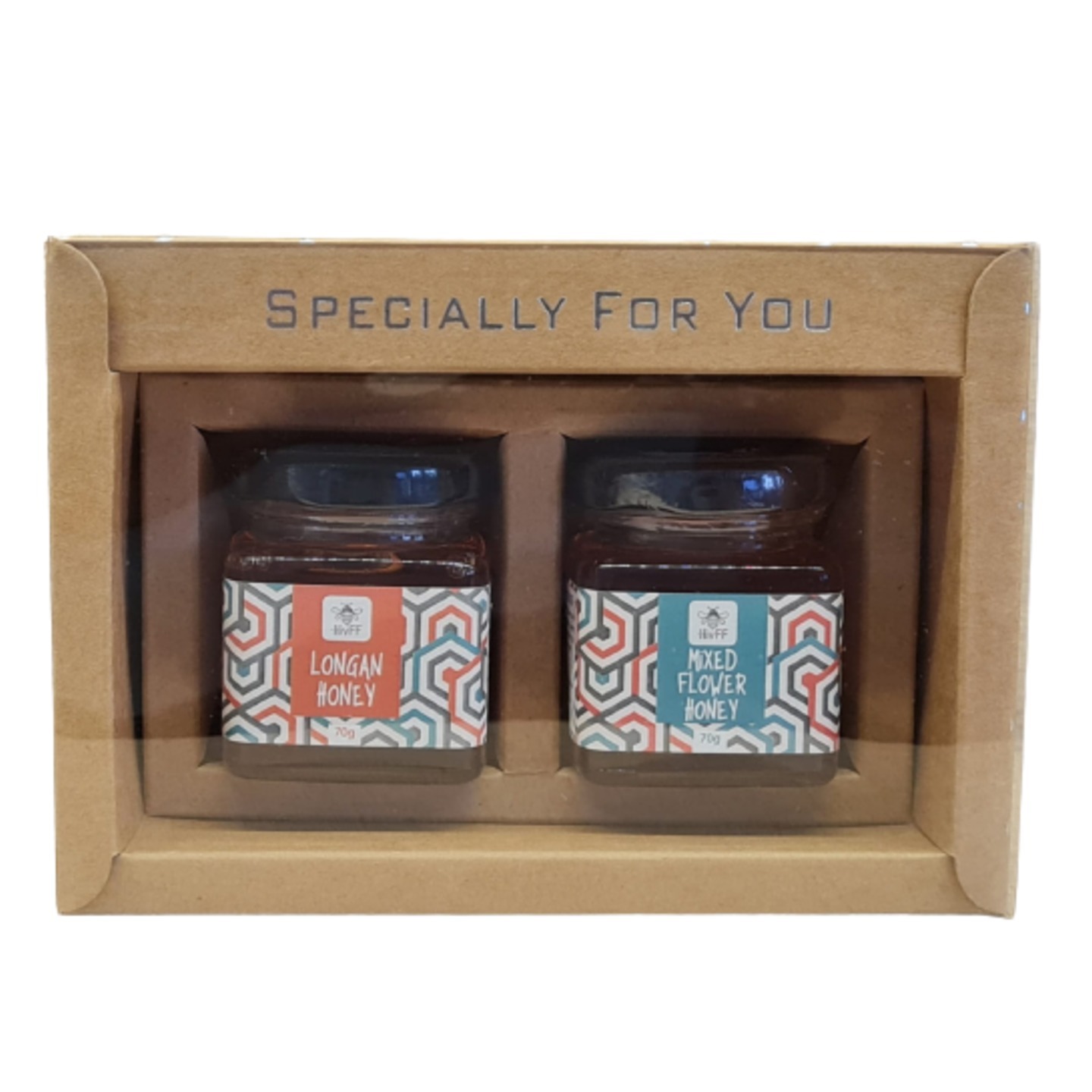 LONGAN HONEY AND MIXED FLOWER HONEY MINI JAR GIFT SET