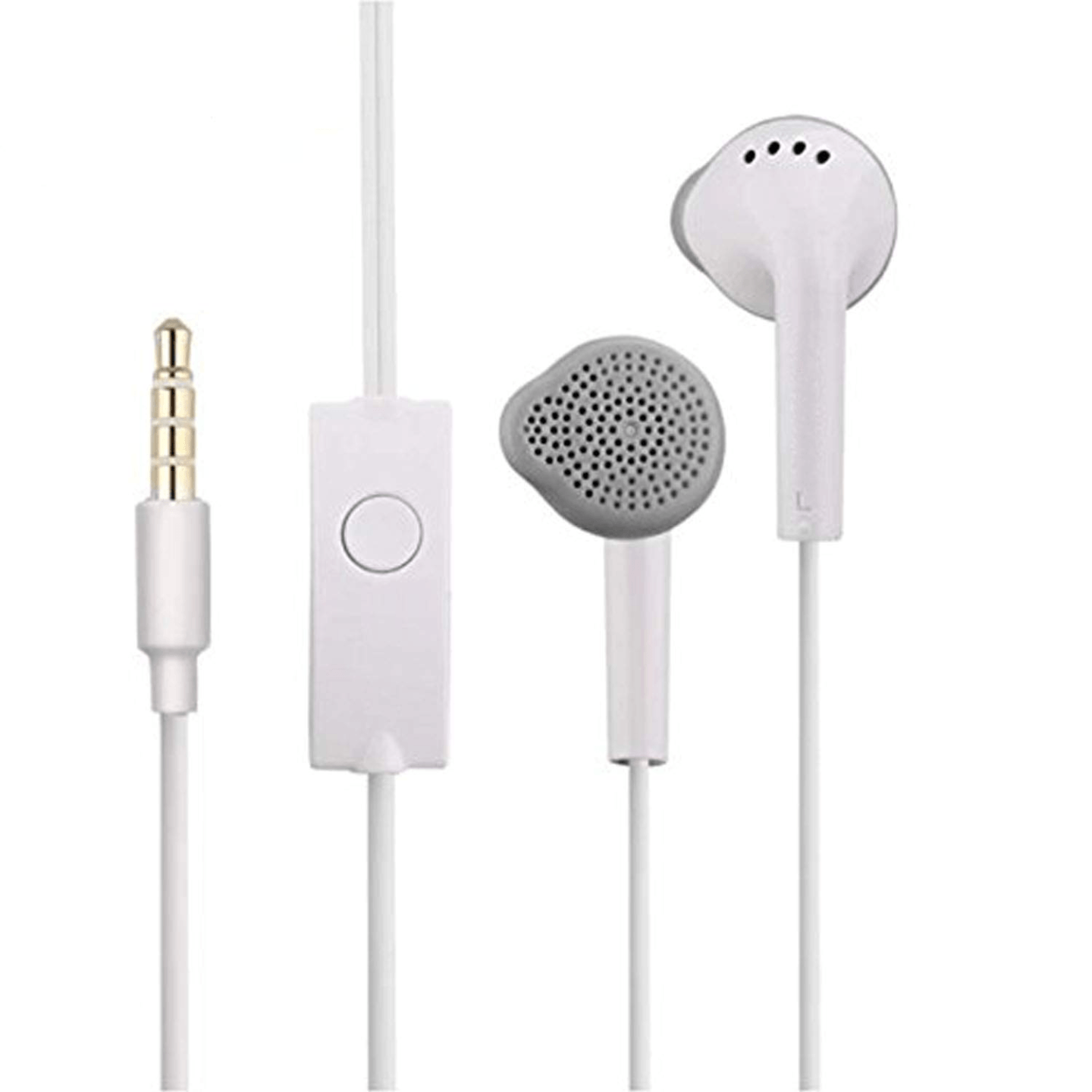 Earphone for Samsung Galaxy On7 Universal Wired Stereo Bass Head Hands-Free Headsets Earbuds with Mic, Calling 3.5mm Jack Best Sound Earphones Compatible with All Andriod Smartphone, White