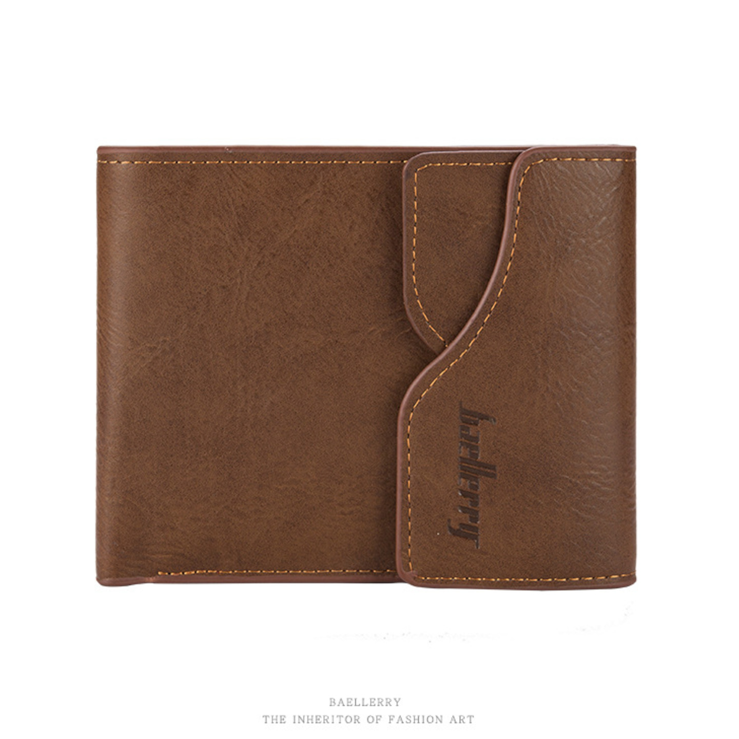 Men Brown Artificial Leather Wallet 