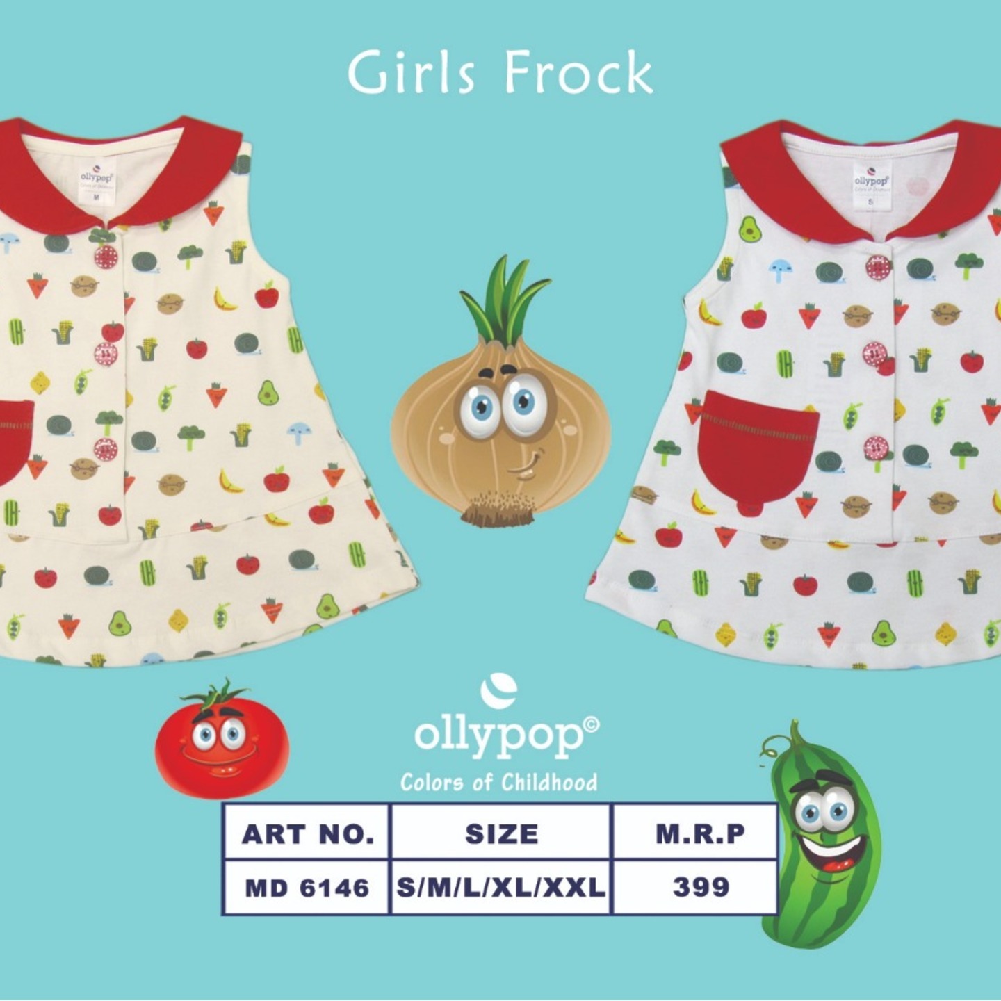 Girl's Frock Ollypop 10 pcs