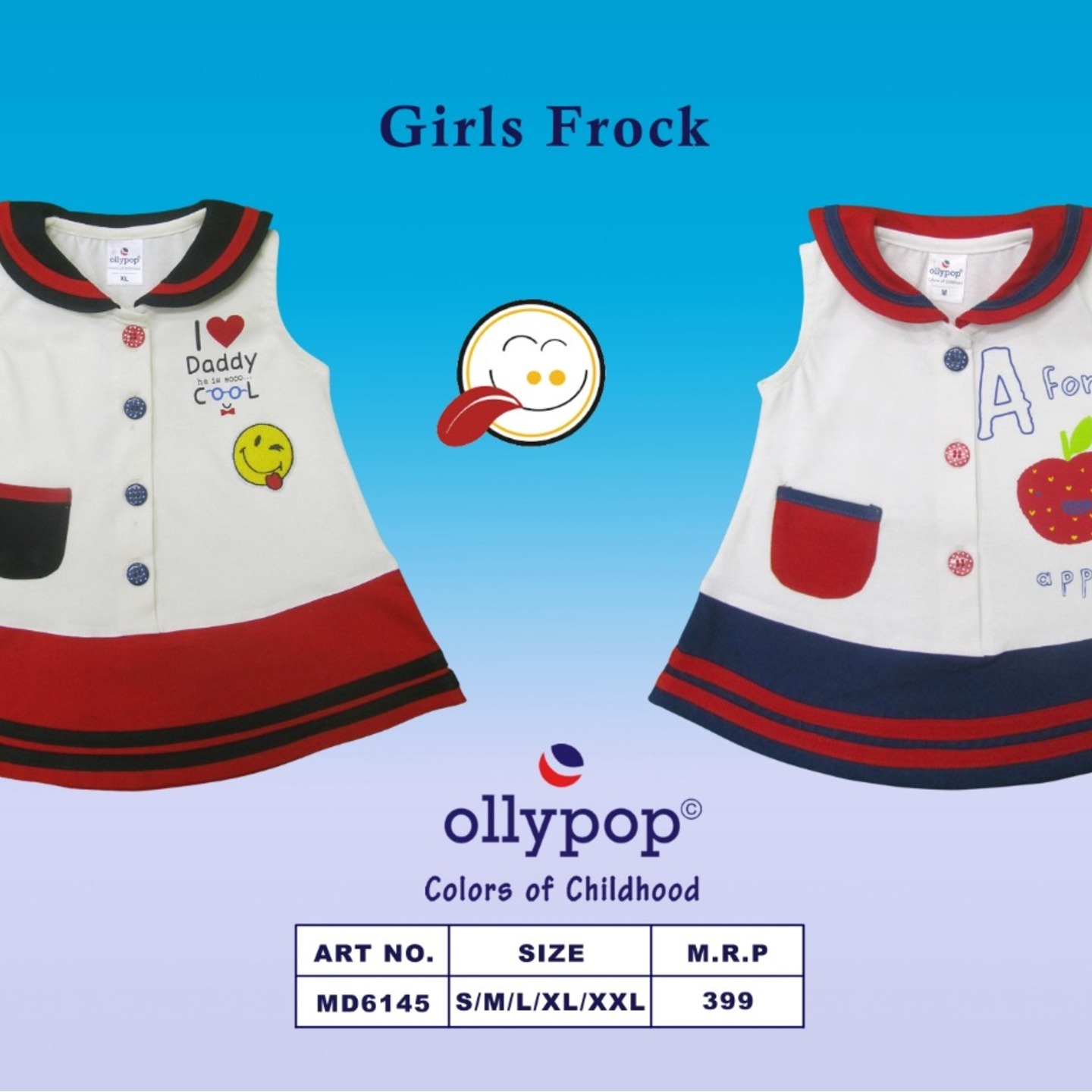Girls Frock Ollypop 10 pcs