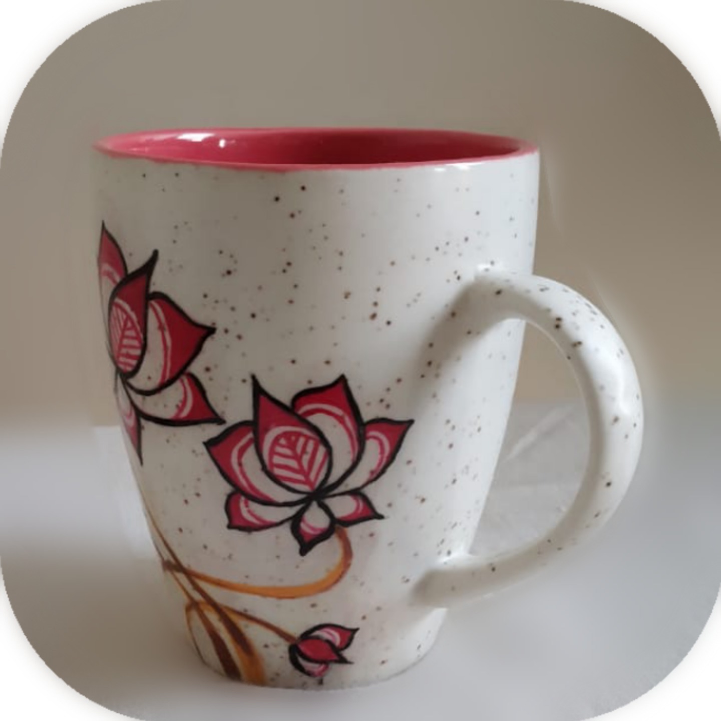 Madhubani Art Themed - Ceramic Milk/Coffee Mug