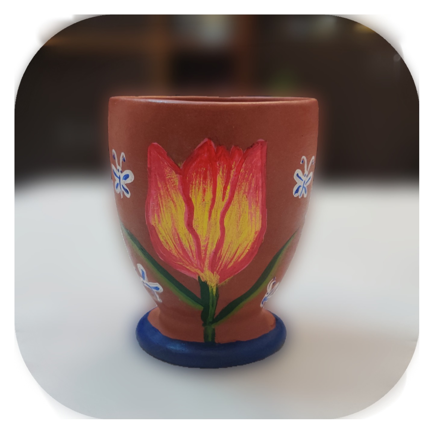 Tulip themed - Arty Kulhad cup