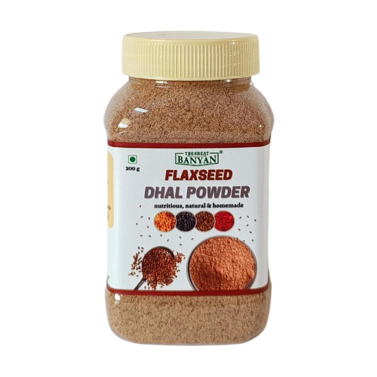 The Great Banyan Flaxseed Dhal Powder - Idly Dosa Milagai Podi 300g