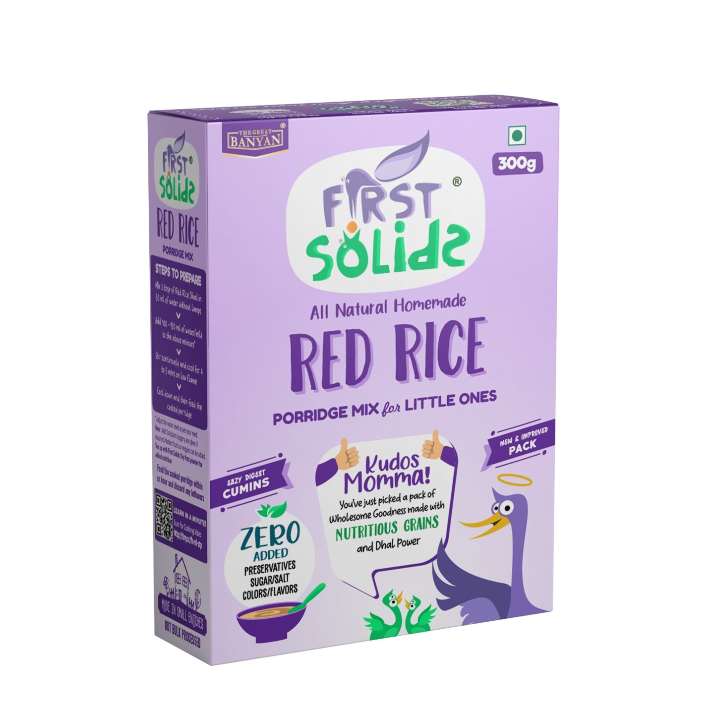 First Solids Red Rice Natural Homemade Porridge Mix 300g