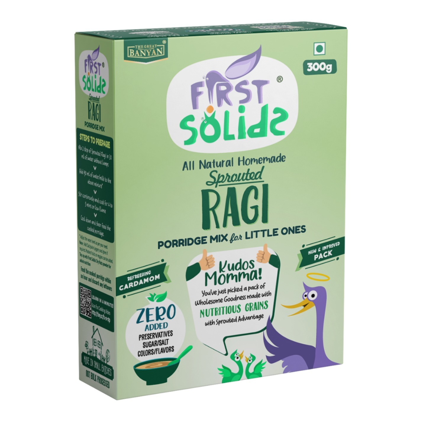 First Solids Sprouted Ragi Porridge Mix - 300g