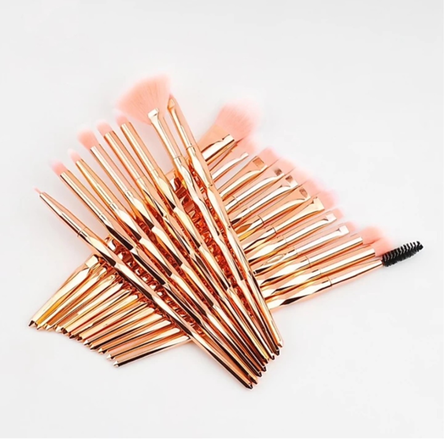 Luxury Beauty Rose Gold Makeup Brushes Pack Of 20