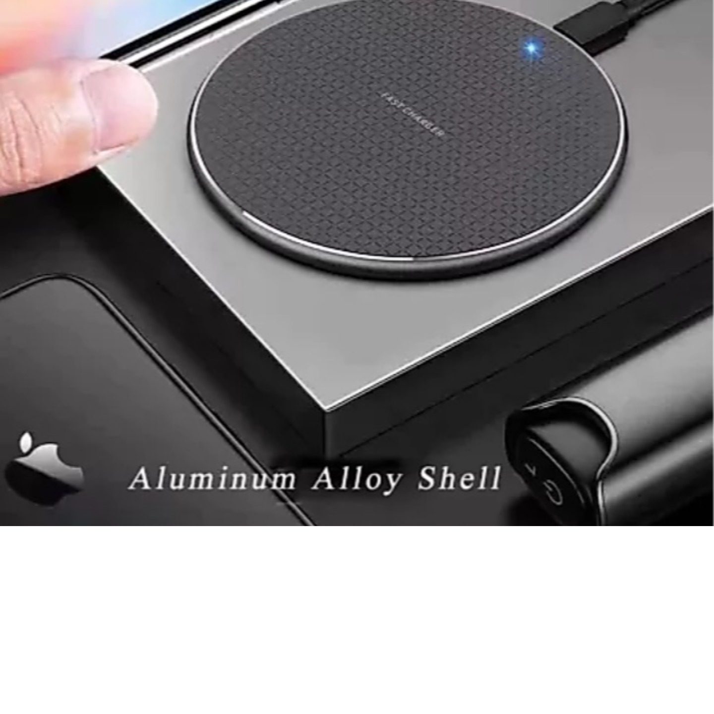 ROHS Wireless Charger Pad Ultra Slim Qi Certified Hidden Induction and Compatible for All Qi Enabled Devices