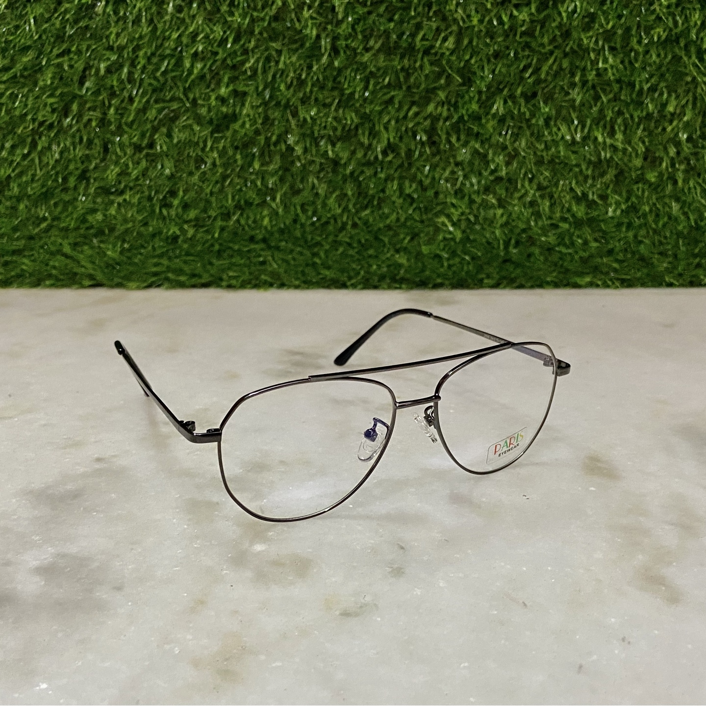 Aviator Black Metallic Eye Frame