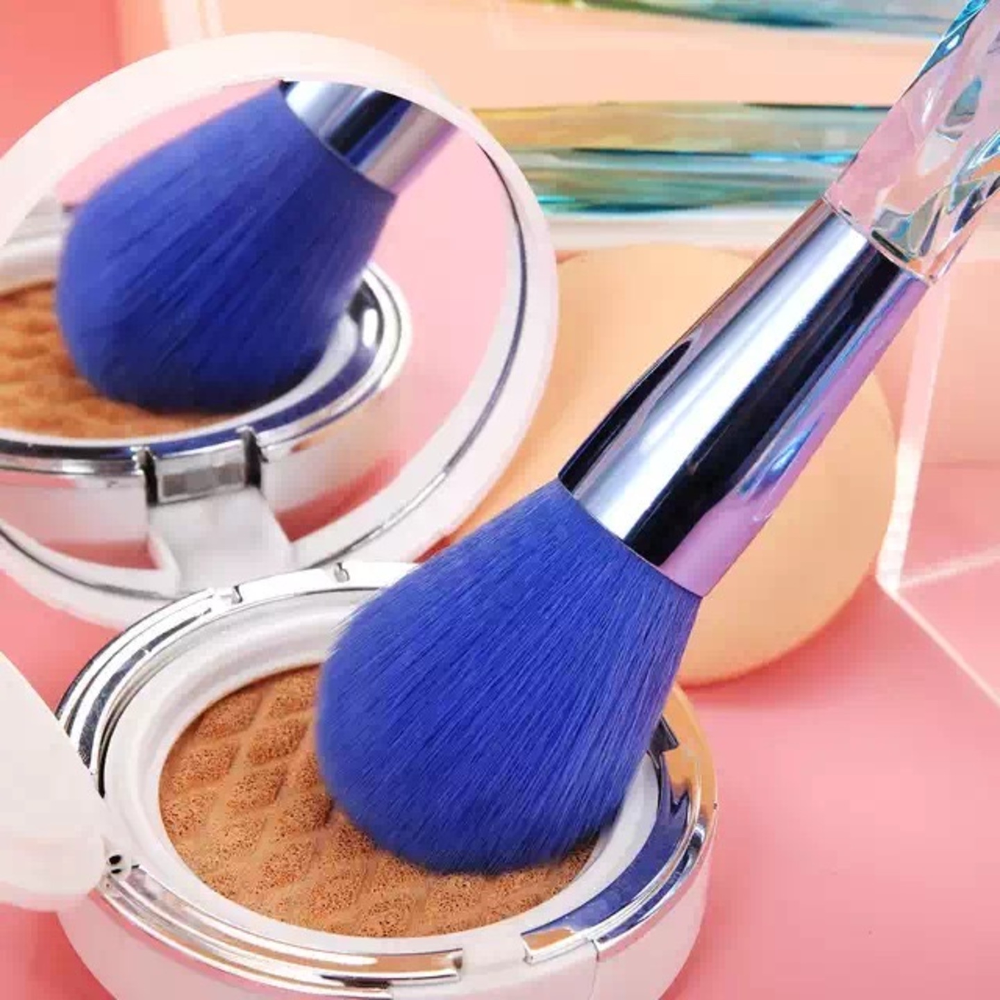 Luxury Beauty 10PCS Professional Makeup Brush Set,Sparkling Crystal Style Makeup Brushes Premium Synthetic Include Foundation,Eyeshadow,Contour Makeup Brushes for Women & Girls  (Pack of 10)
