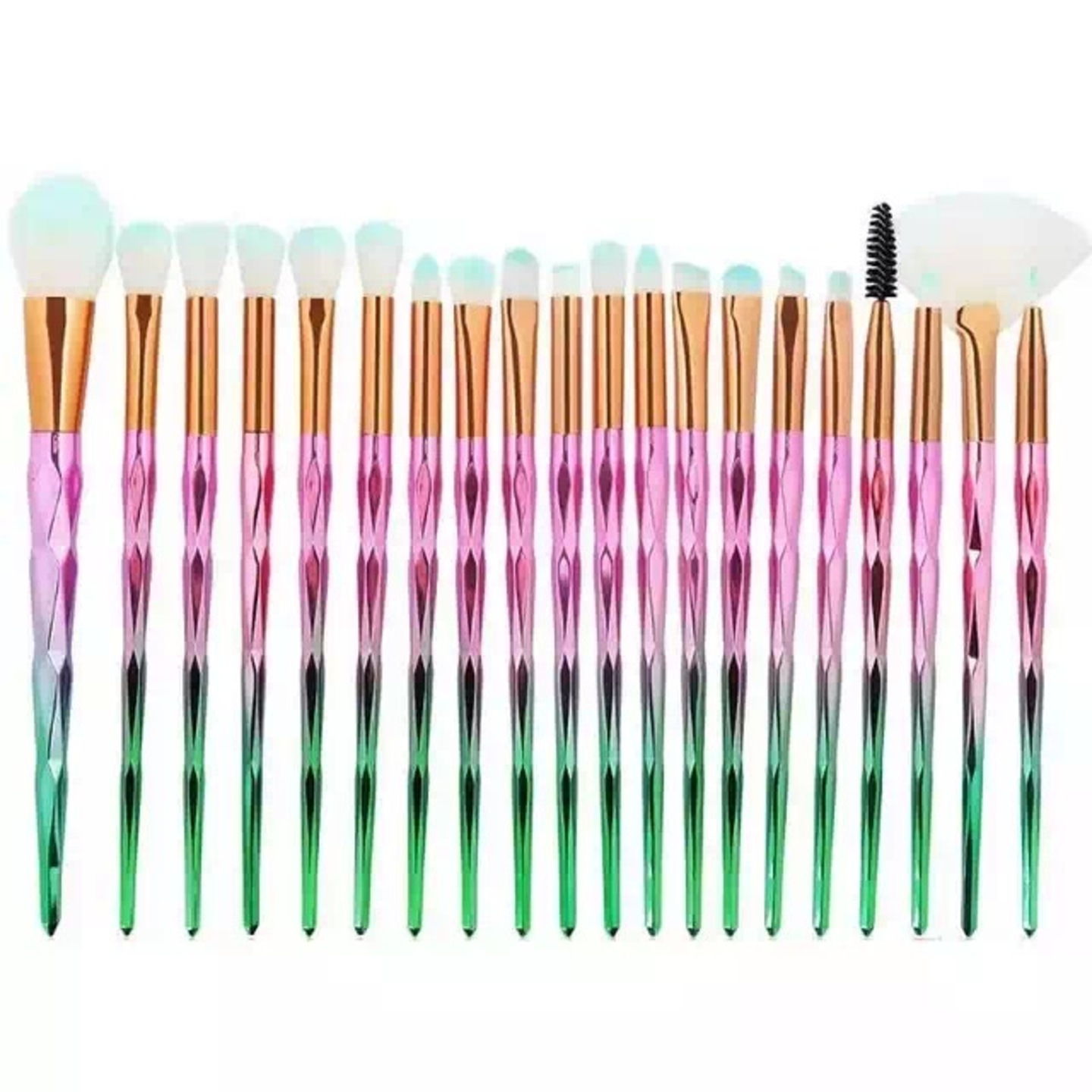 Luxury Beauty Eye Makeup Brush Set, 20 Pieces Professional Cosmetic Makeup Brushes Includes Eye Shadow Eyebrow Eyelash EyeLiners Brushes Detail Brushes with Top Quailty Soft Synthetic Hairs  (Pack of 20)
