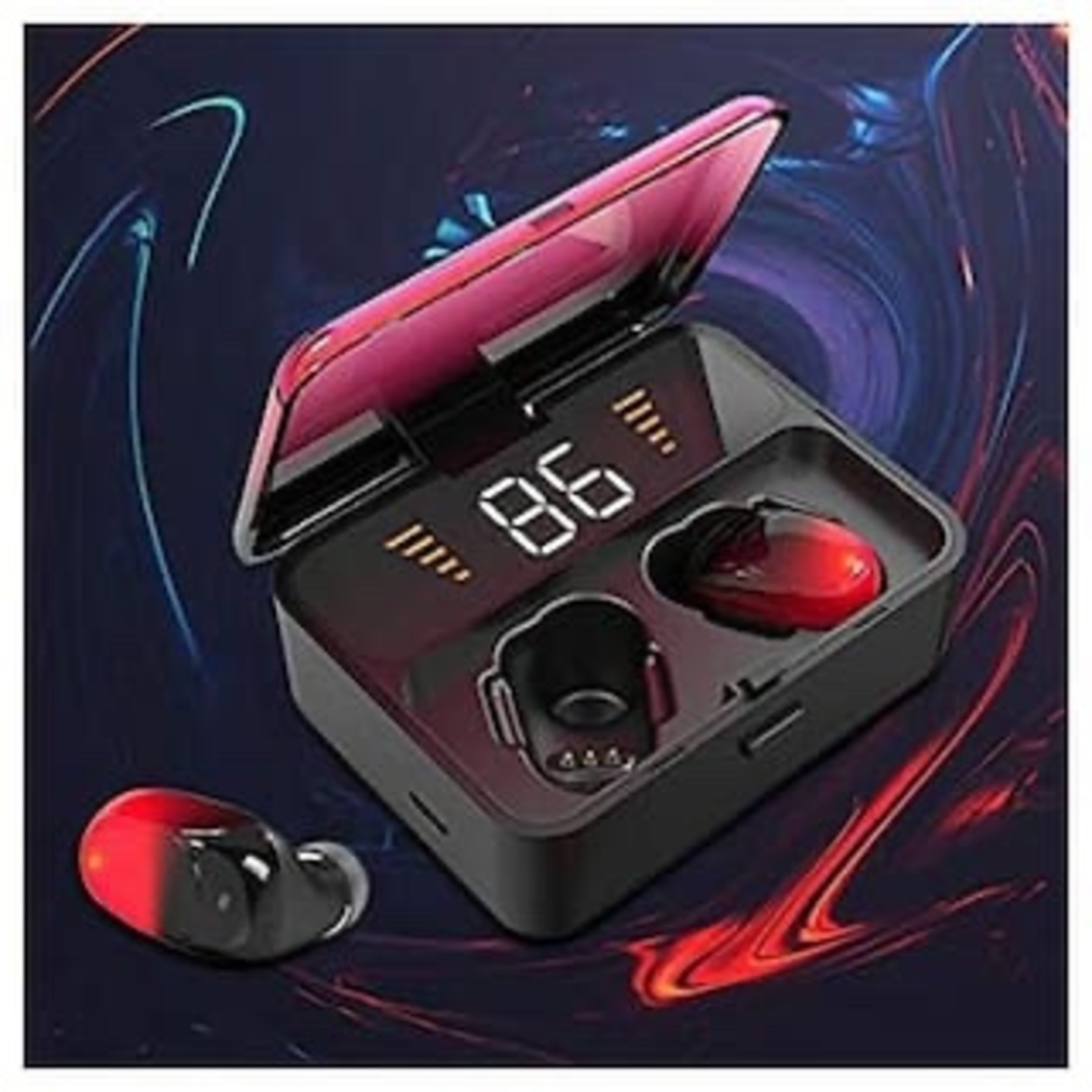 ROHS VALIANT Dashing Pro ES01 TWS Wireless Earbuds Bluetooth Headset  Red