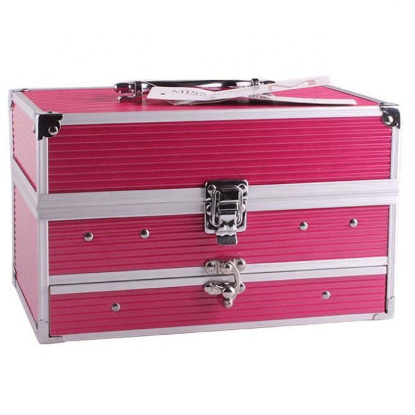 MISS ROSE Eyeshadow palette kit, Eyeshadow Powder Lip Gloss,Professional Make Up Box (Pink)