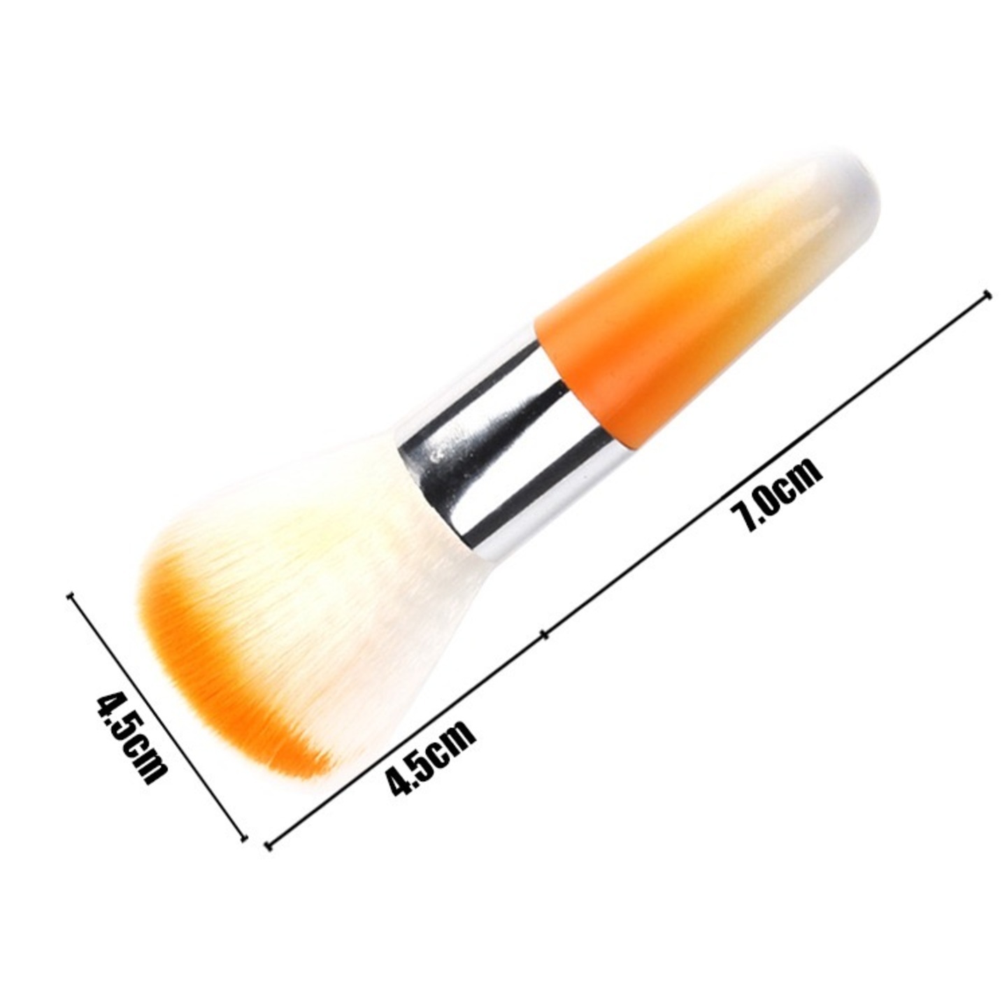 Makeup Brush Set Face Luxury 1 Piece - Foundation and Powder Makeup Brushes for Mineral BB Cream Orange