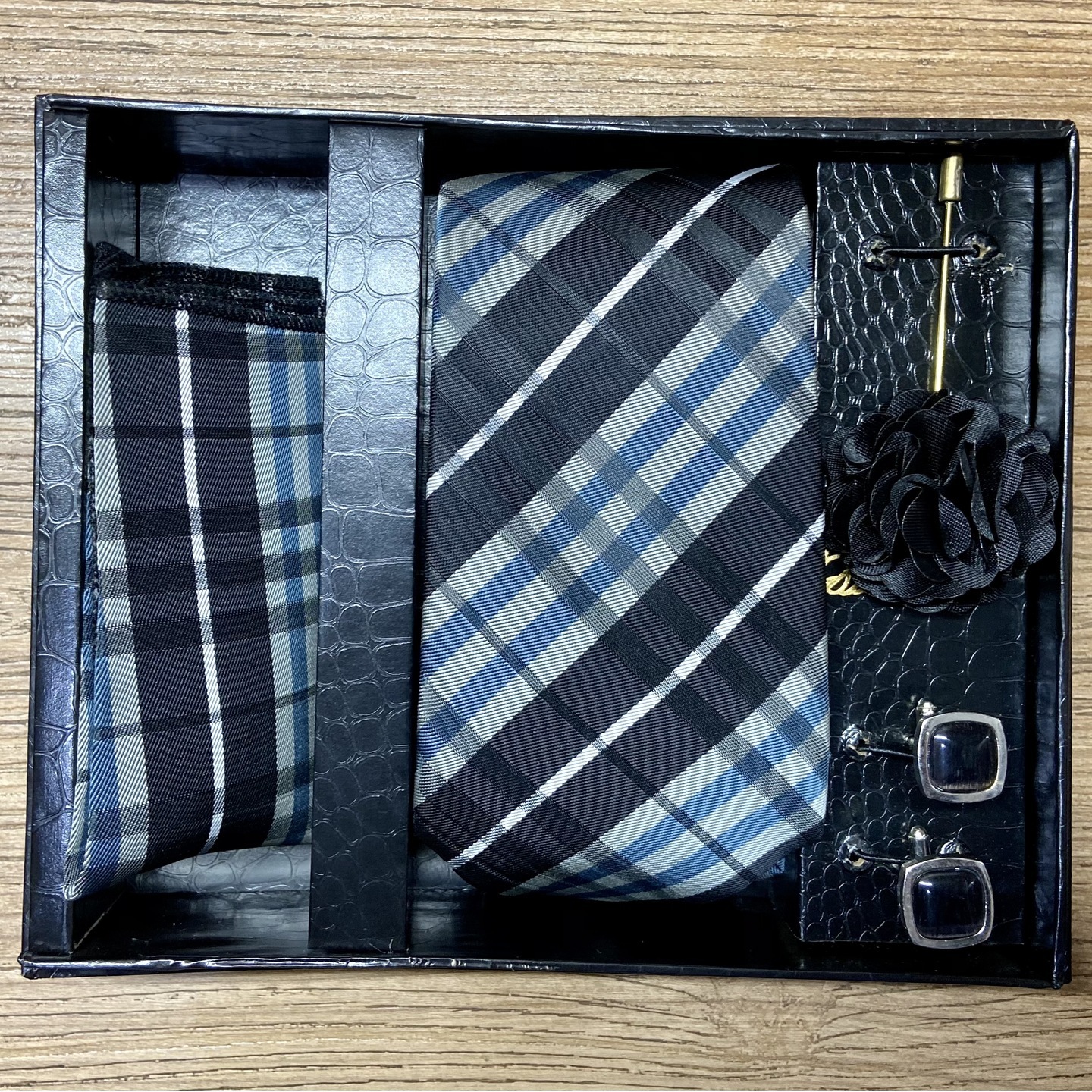 Men FormalCasual Jacquard Tie Set