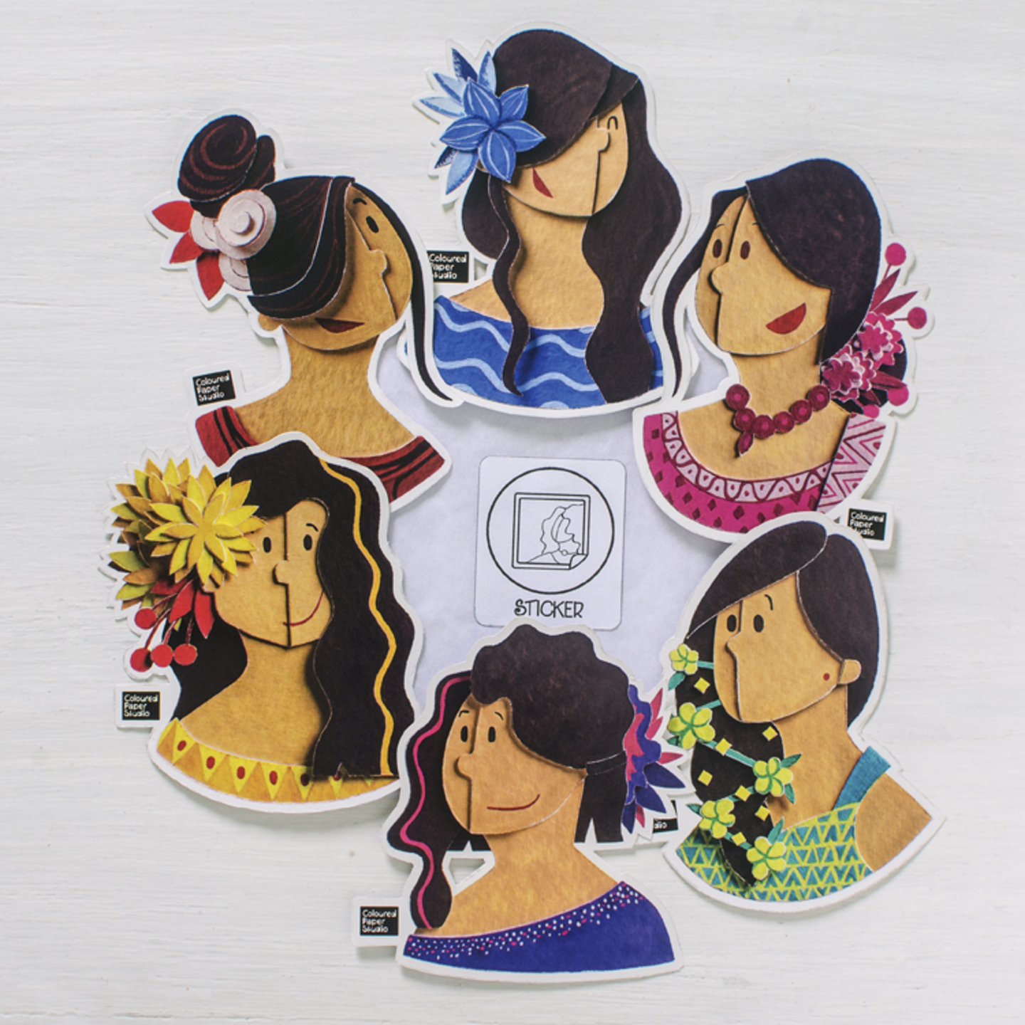 Stickers  Flower Girls Stickers Set