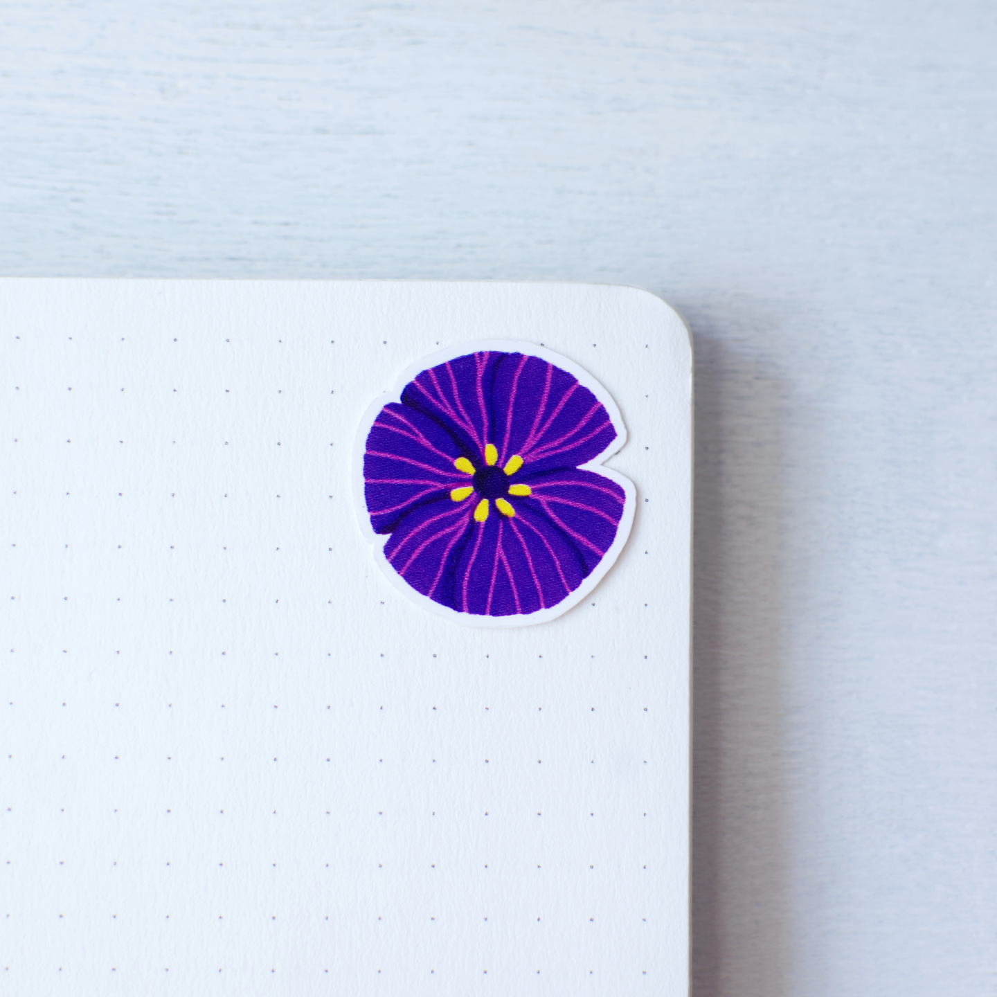 Stickers  Purple Flower  Set of 12