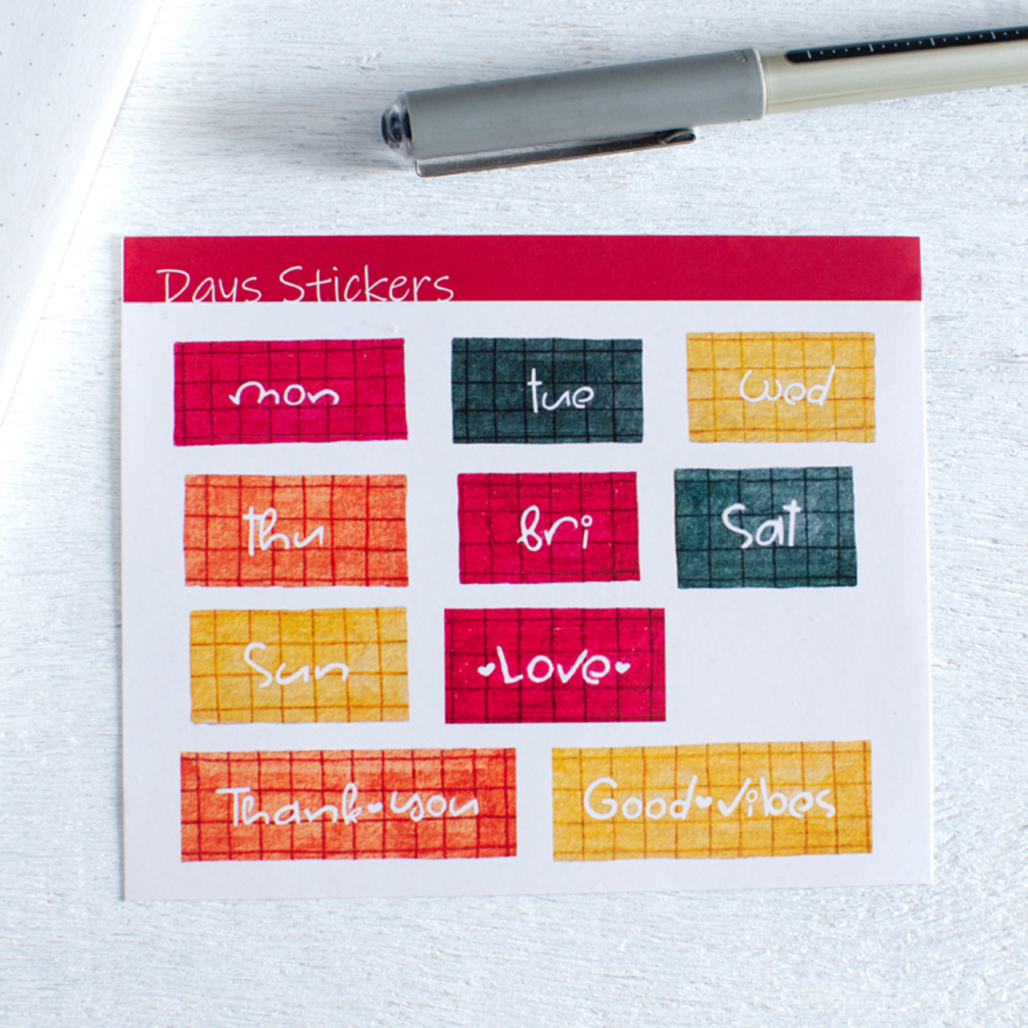 Sticker Sheet | Days