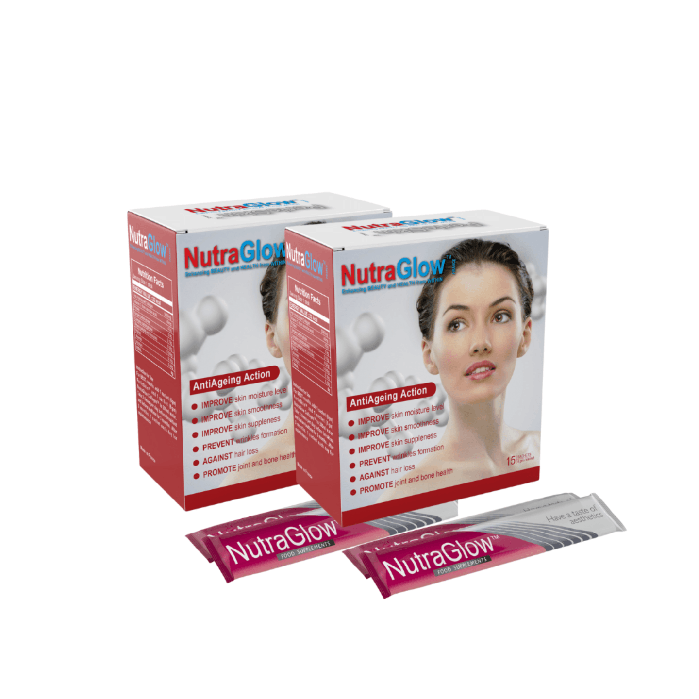 NutraGlow 30 sachets x 2 boxes