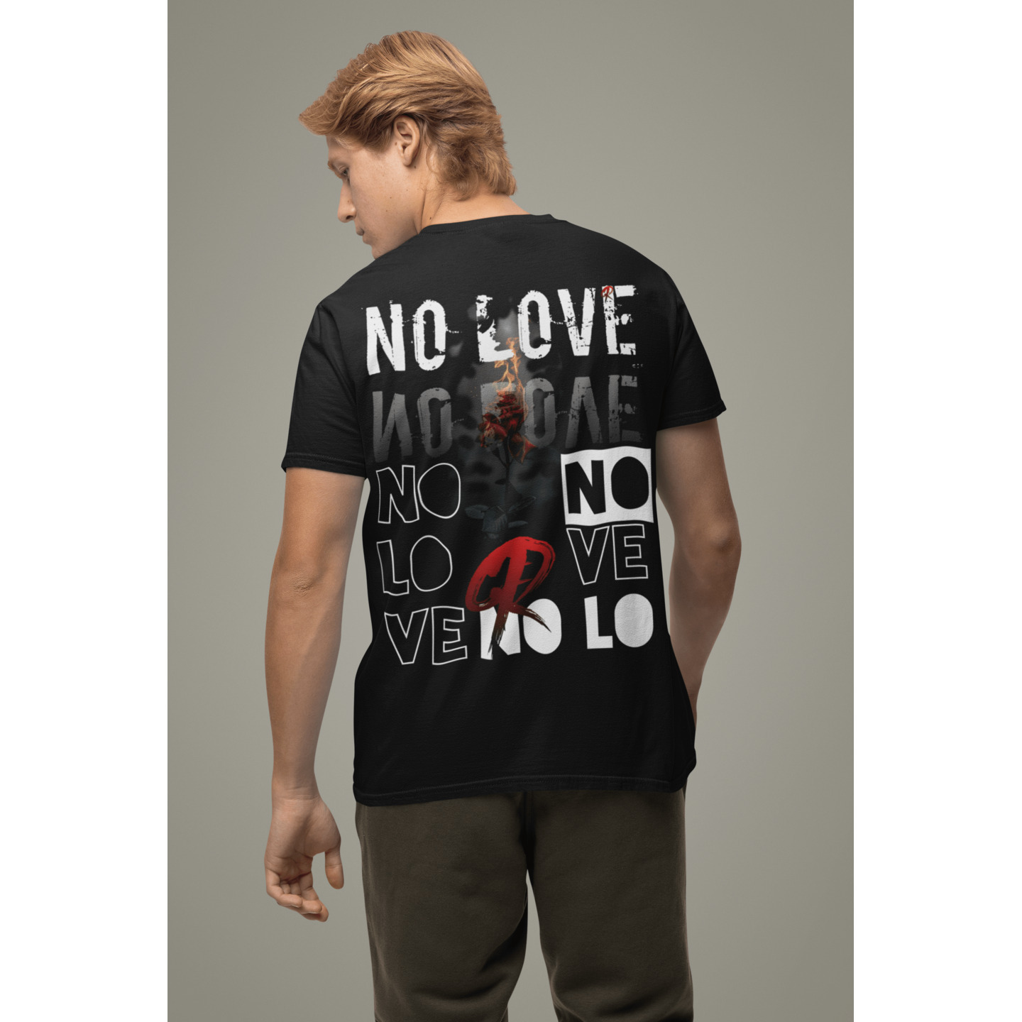 No Love Half Sleeve Oversized t-shirt