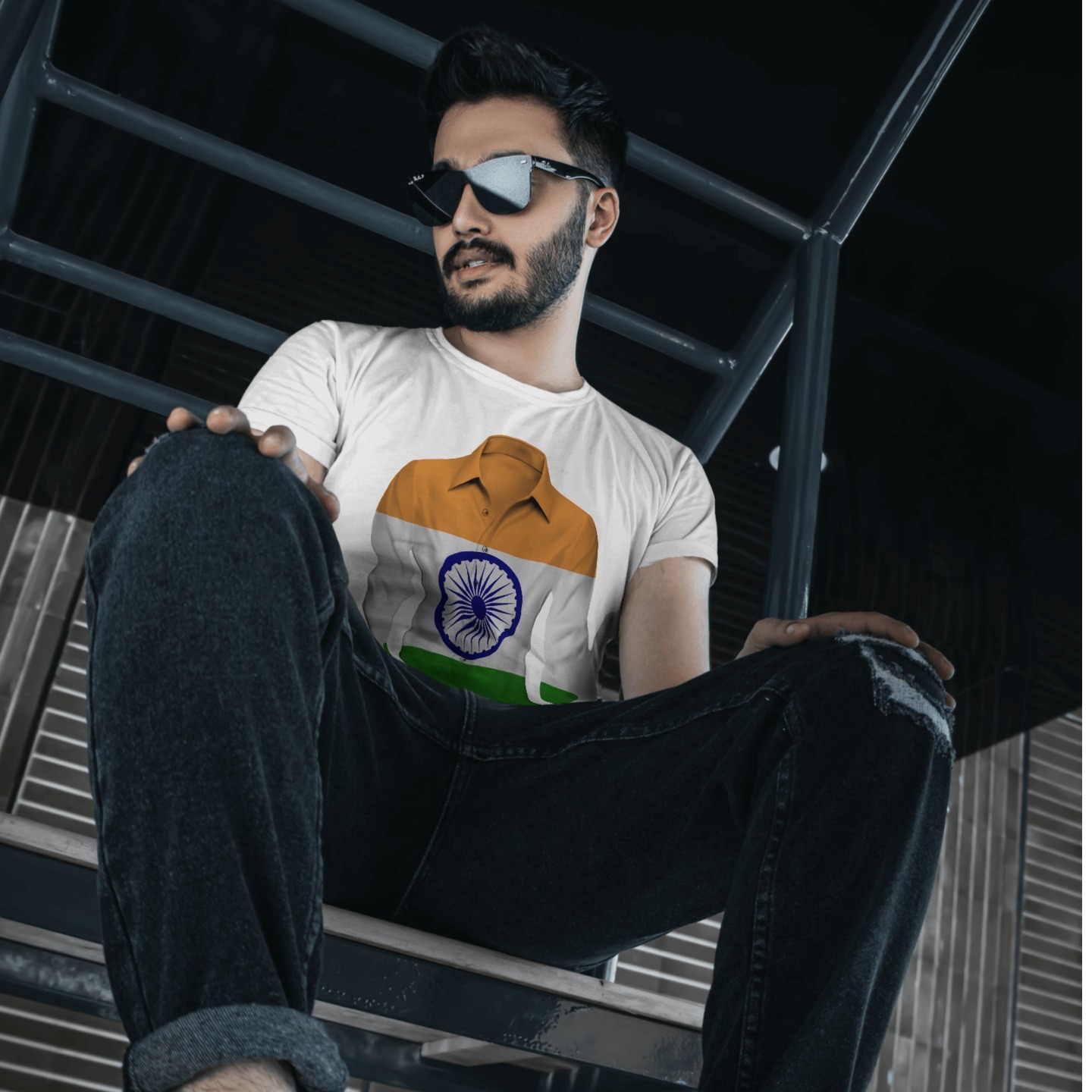 In Shirt Male Round Neck Half Sleeve Pure Italian Cotton t-shirt