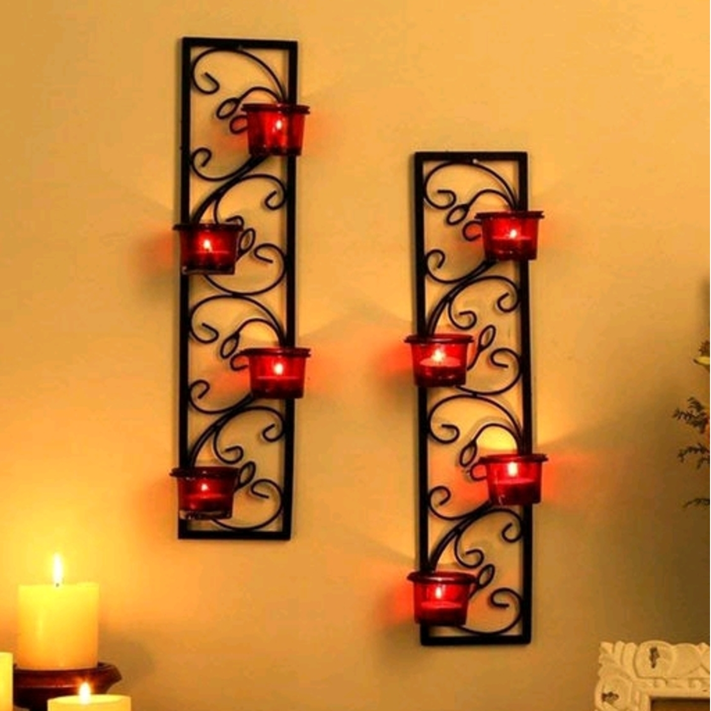 Metal Wall Sconce Set of 2