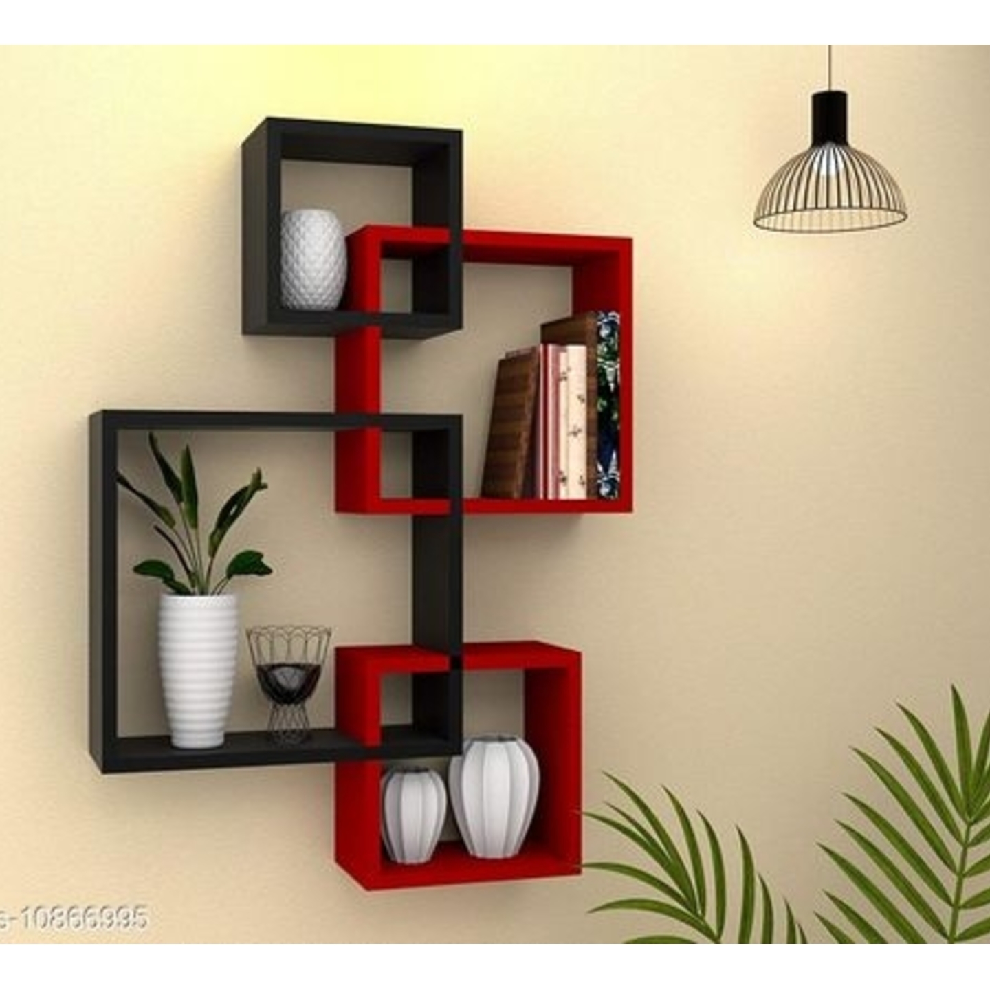 Wall Mounted Intersecting Wall Shelf