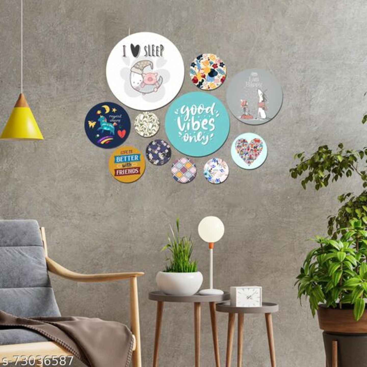 Good Vibes Only Printed Wall Plates-Set of 11 