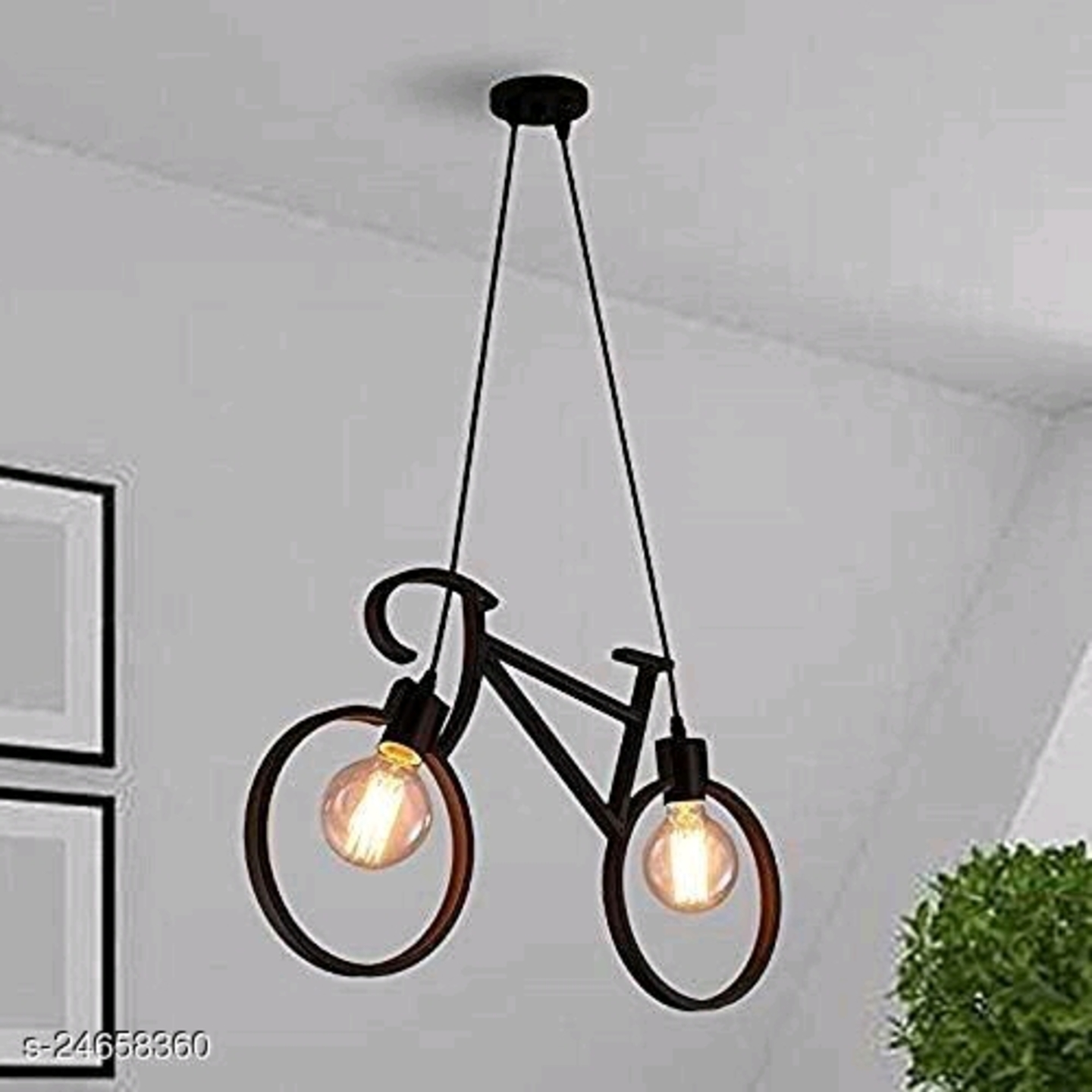 Bicycle Metal Ceiling Light 