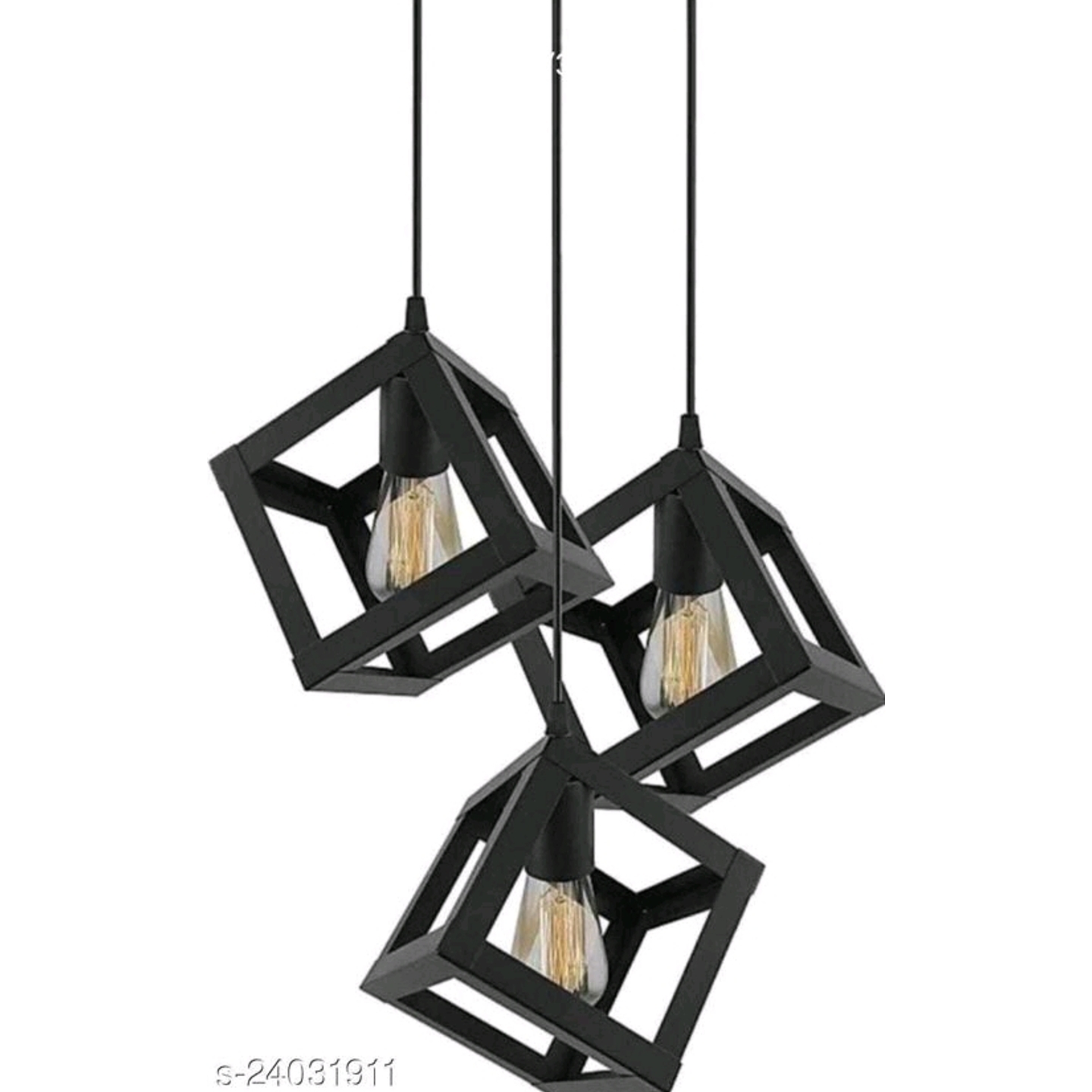 Wooden Ceiling Lights in Set of 3 
