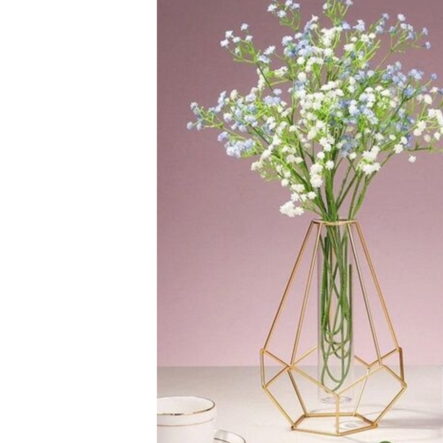 Hex Shaped Metal Wire Frame with Glass Tube