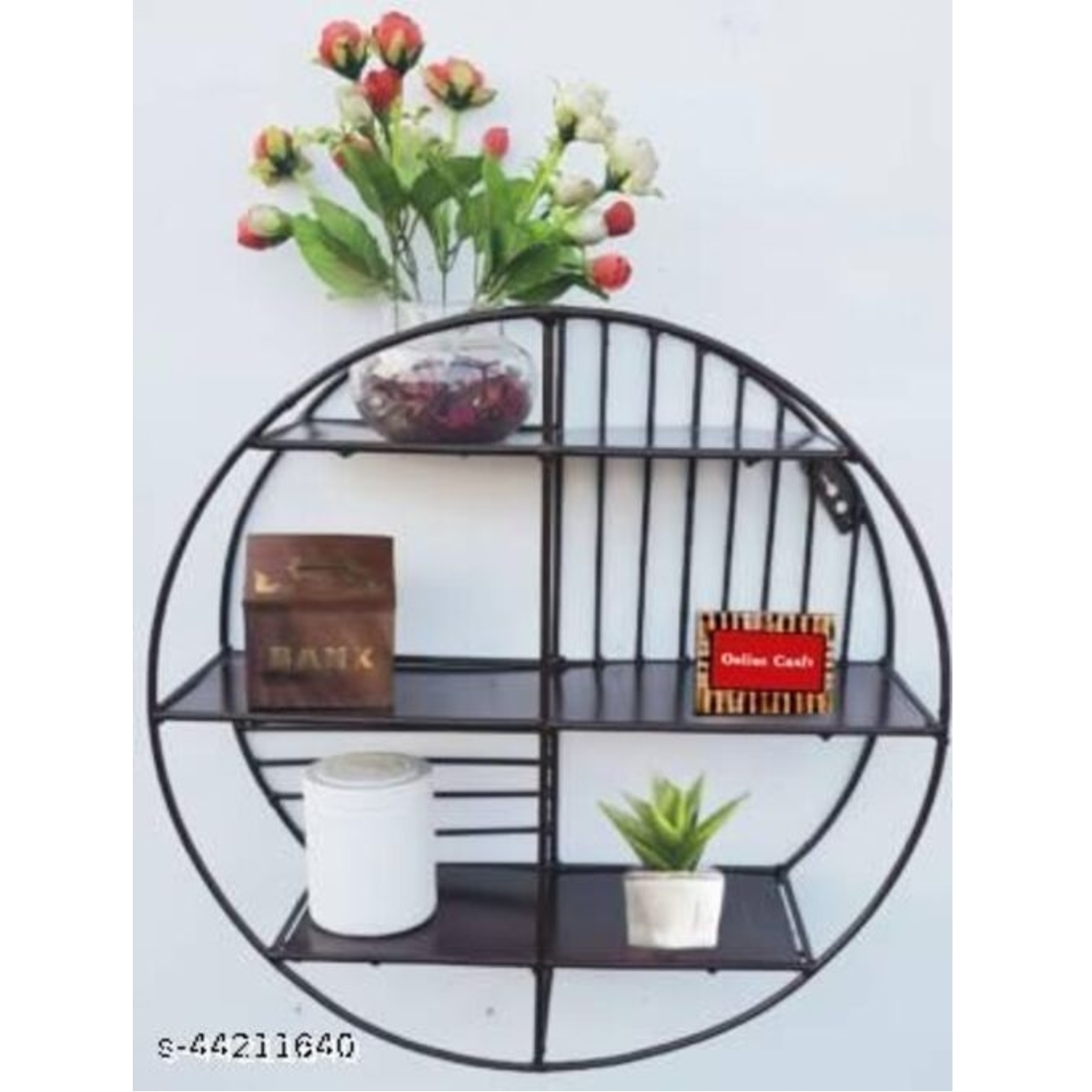 Circle Iron Wall Shelf