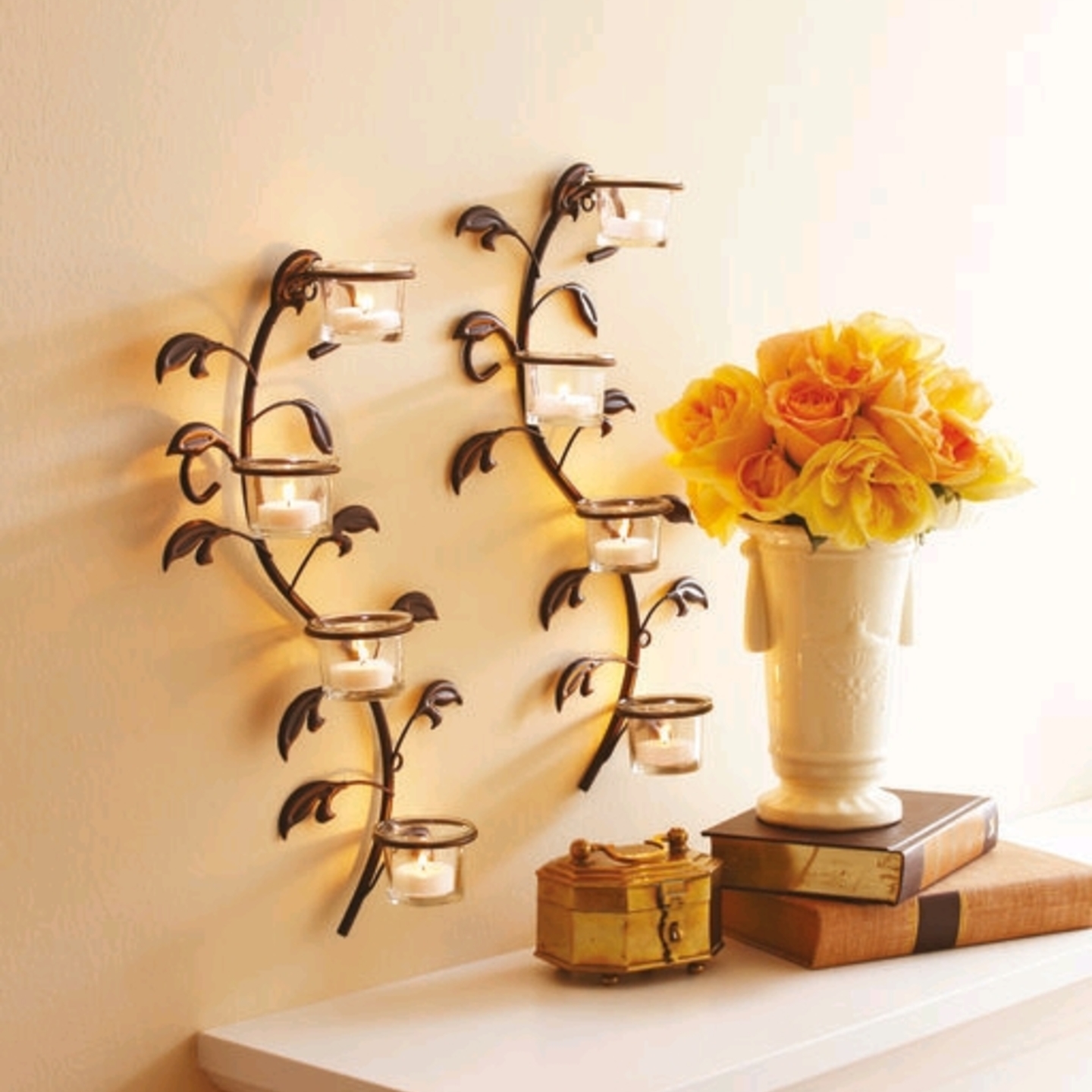 Metal Wall Sconce Set of 2