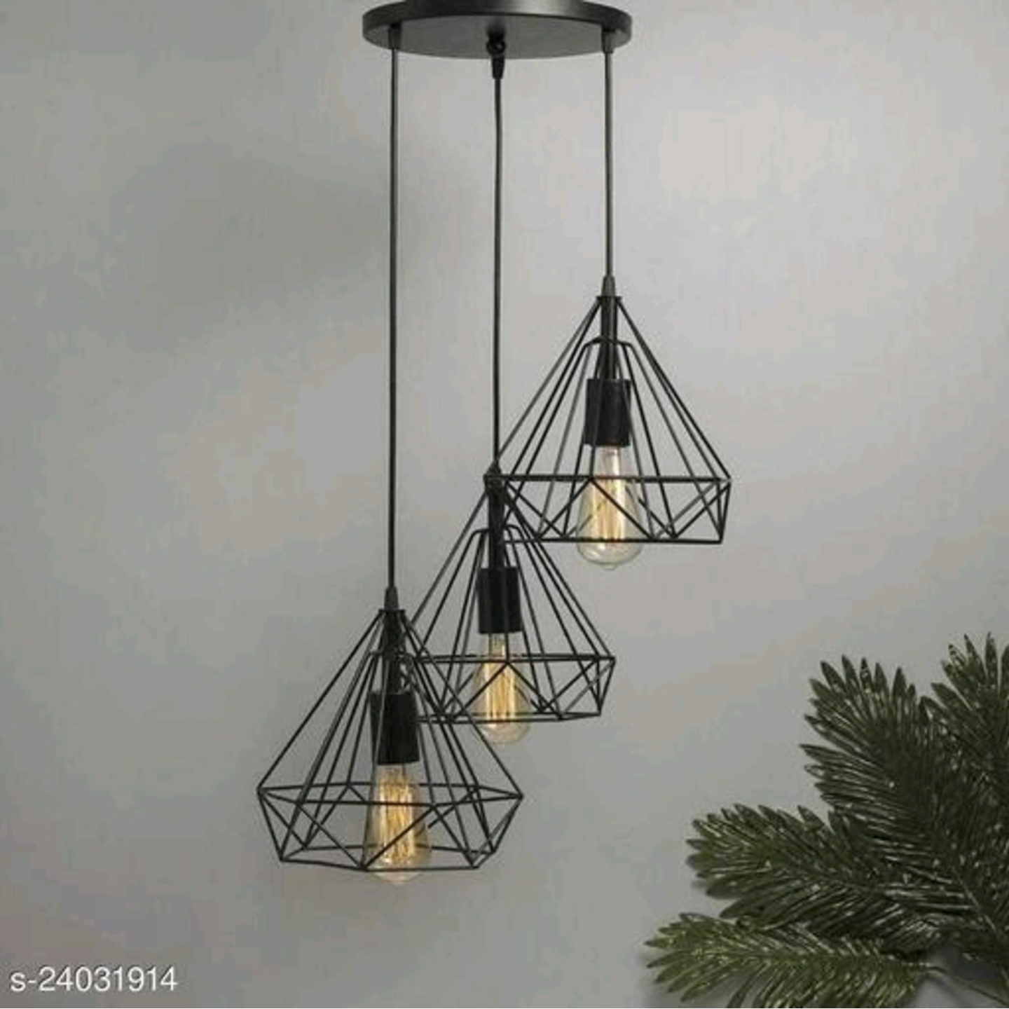 Metal Ceiling Lights Set of 3 