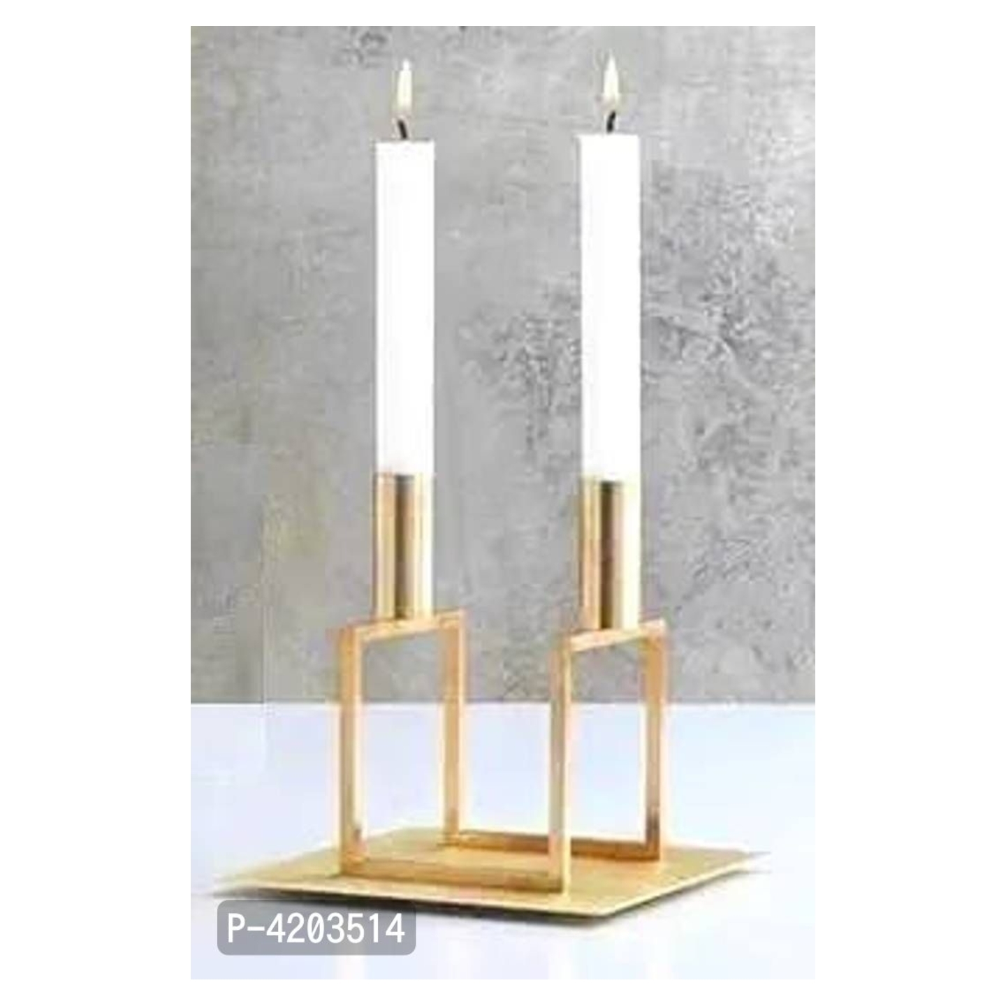 Metal Candle Holder for 2 Taper Candles