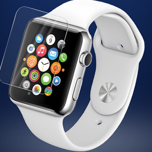 Protective 0.2 mm tempered glass for Apple Watch 38 mm and 42 mm