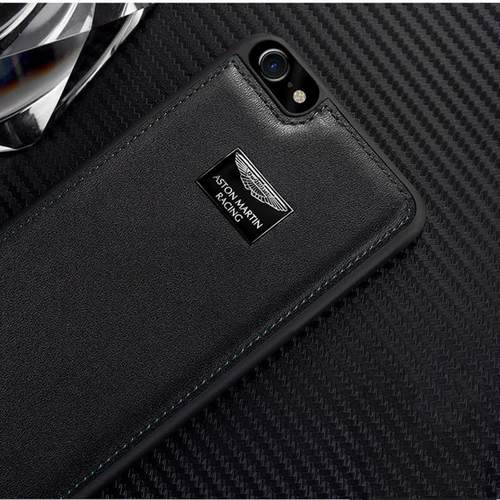 Aston Martin Racing  Apple iPhone 7 PLUS Official Hand-Stitched Leather Case Limited Edition Back Cover