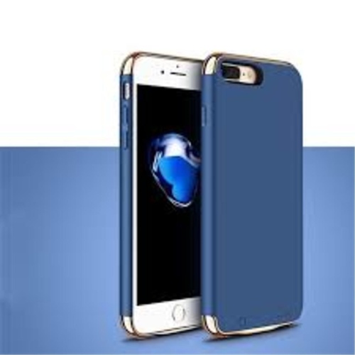 Ipaky  Apple iPhone 7 Plus 360 Full Protection Metallic Finish 3-in-1 Ultra-thin Slim Case Blue